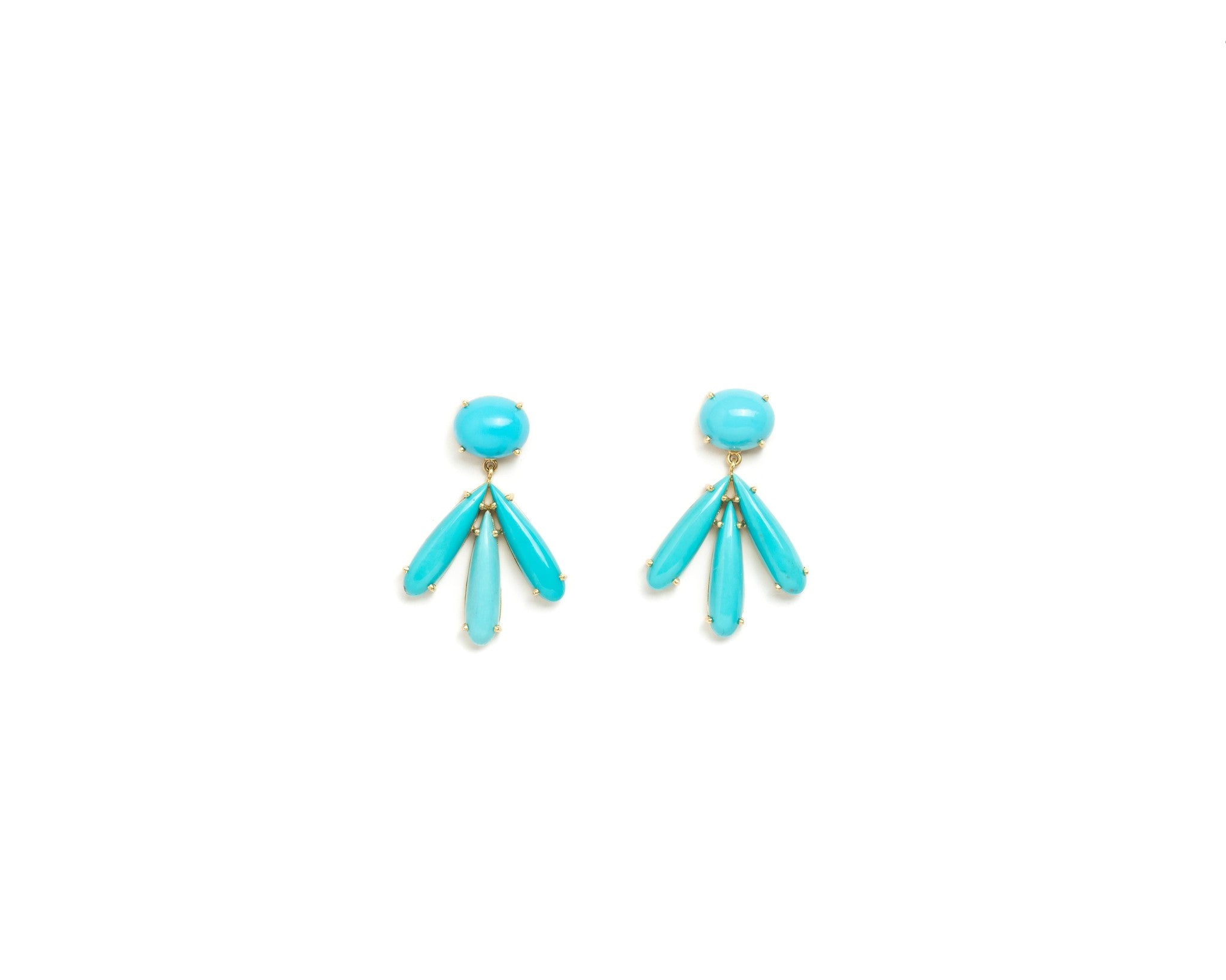 TURQUOISE DROP EARRING