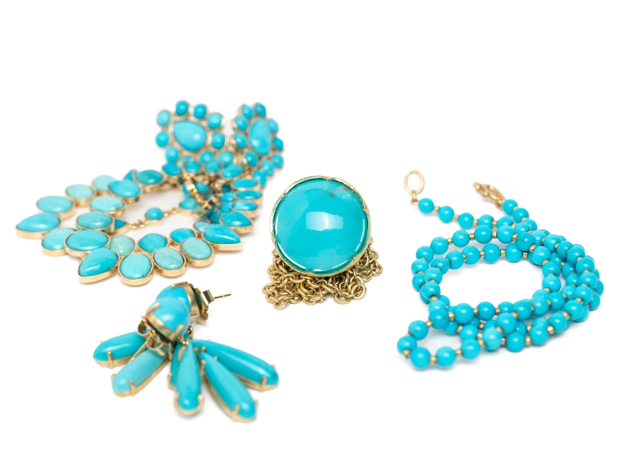 TURQUOISE DROP EARRING