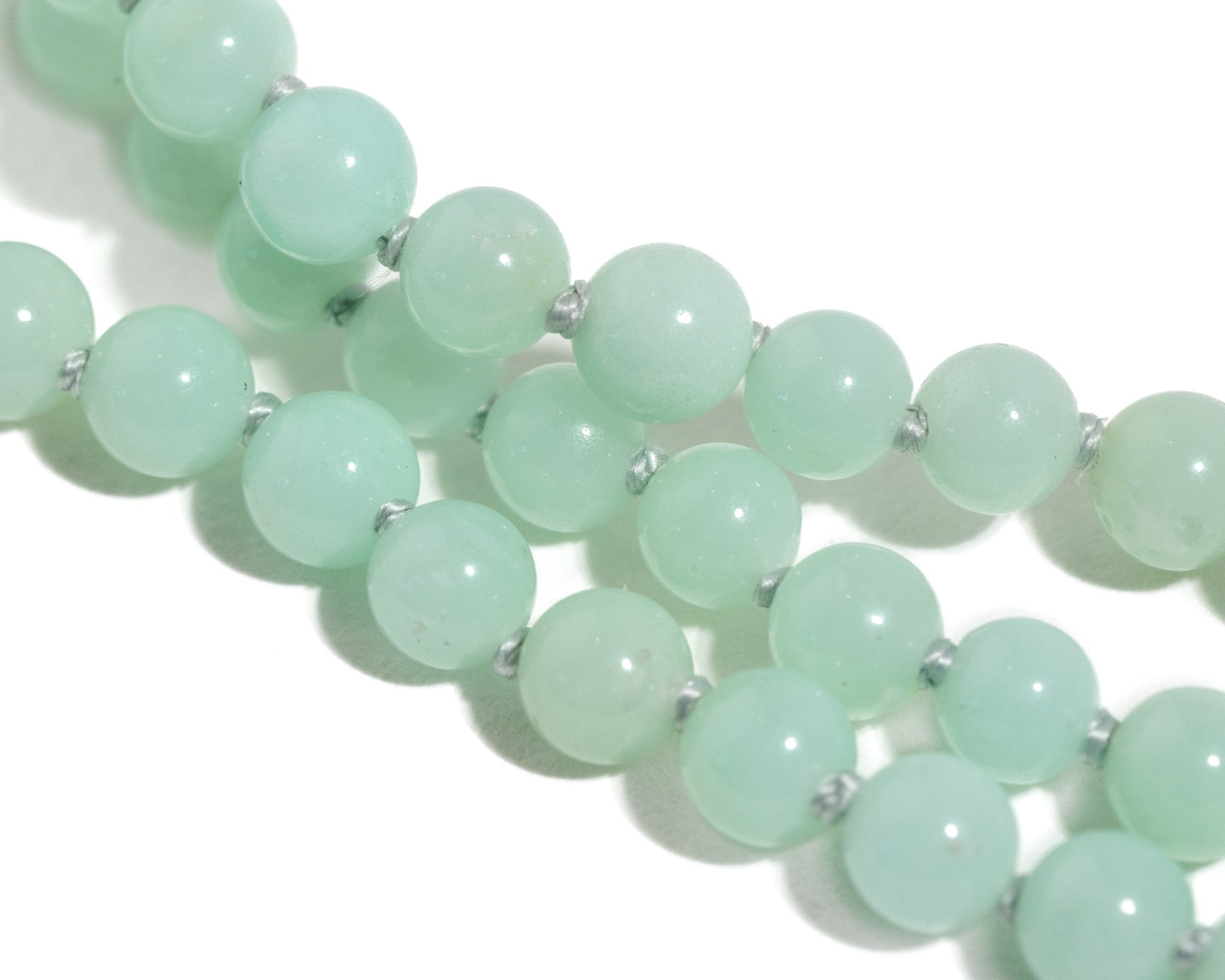 CHRYSOPRASE TRIPLE STRAND NECKLACE