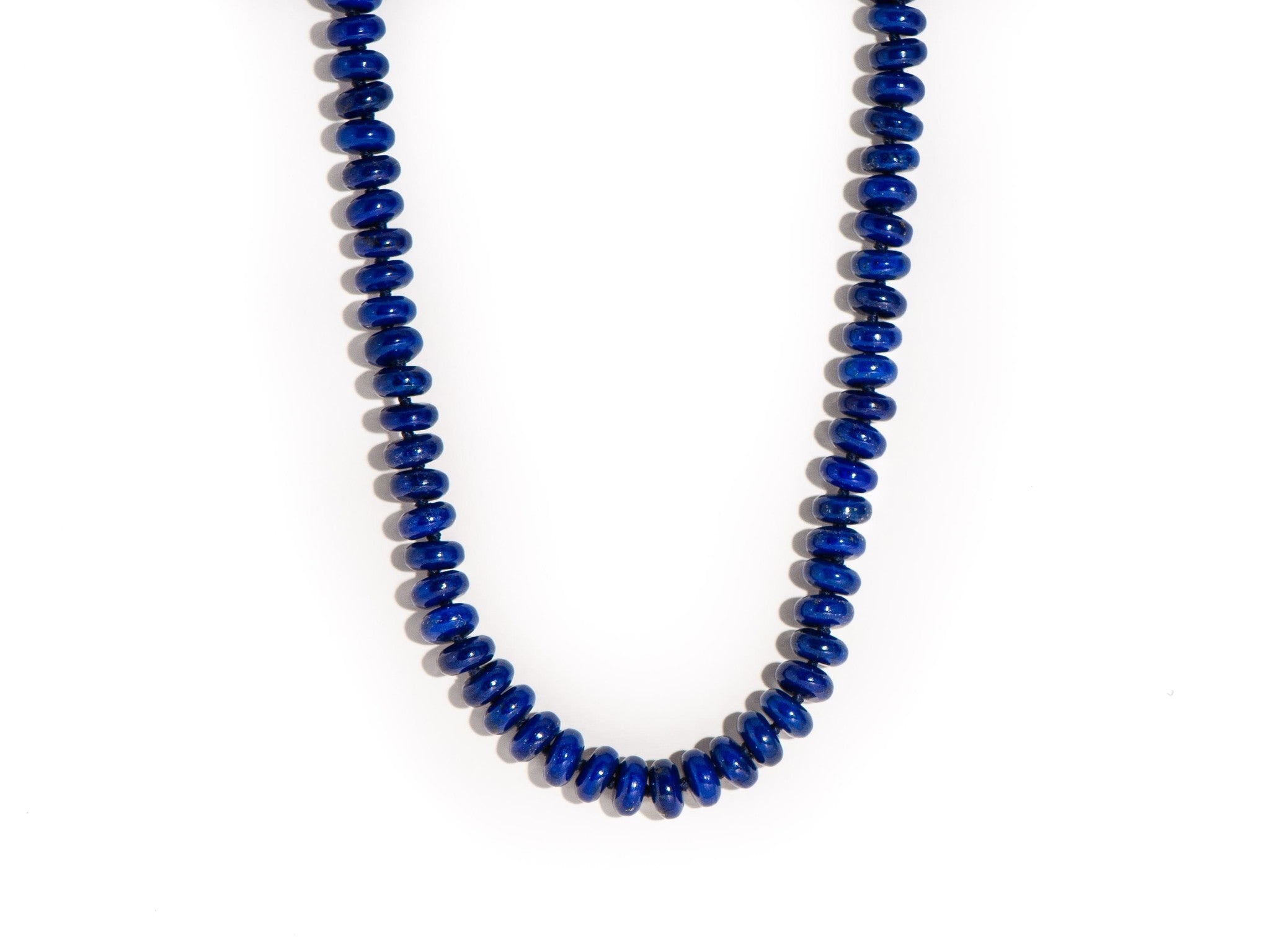 18" LAPIS CANDY BEADED NECKLACE