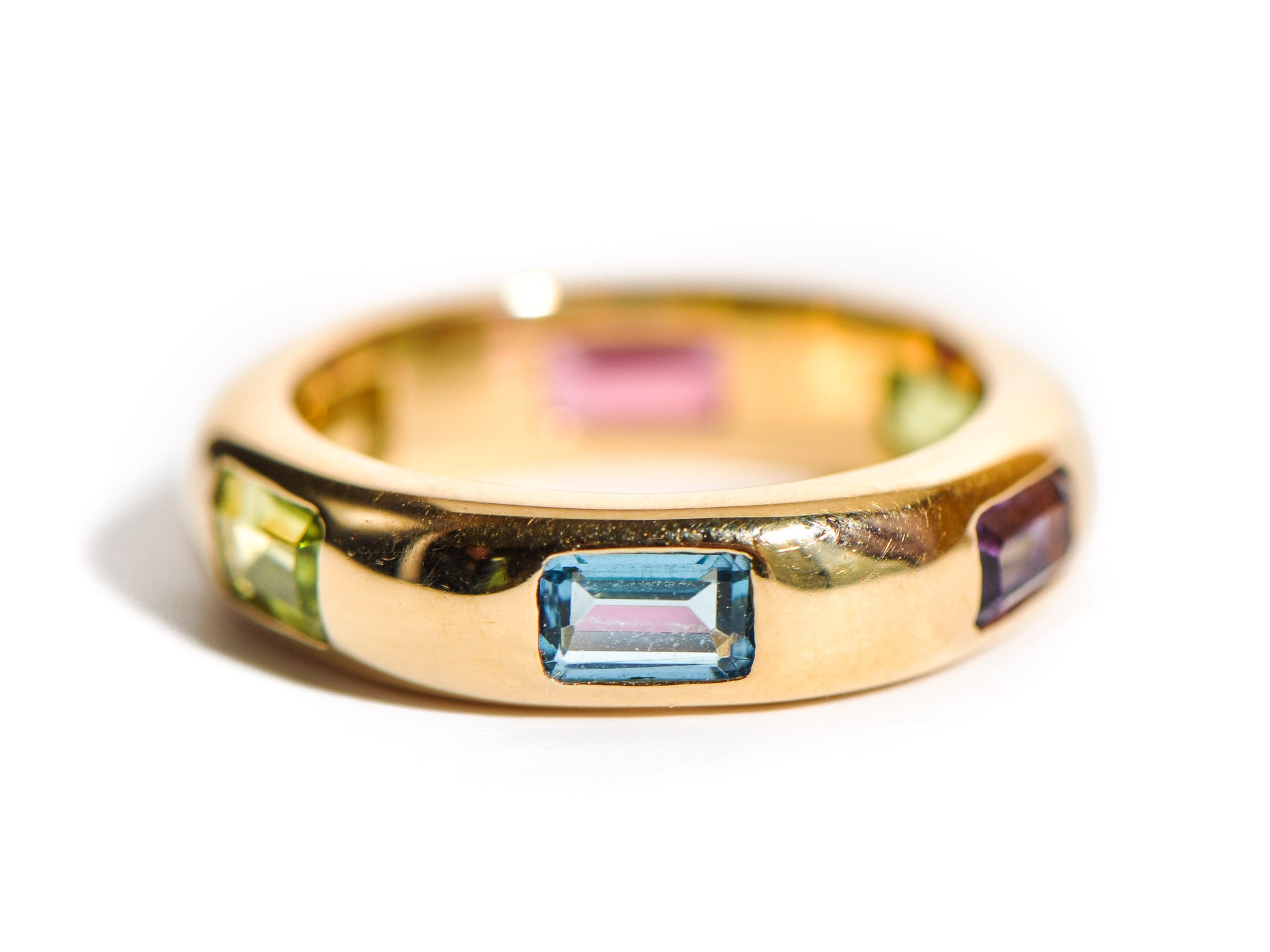 BRENT RAINBOW WIDE ETERNITY RING