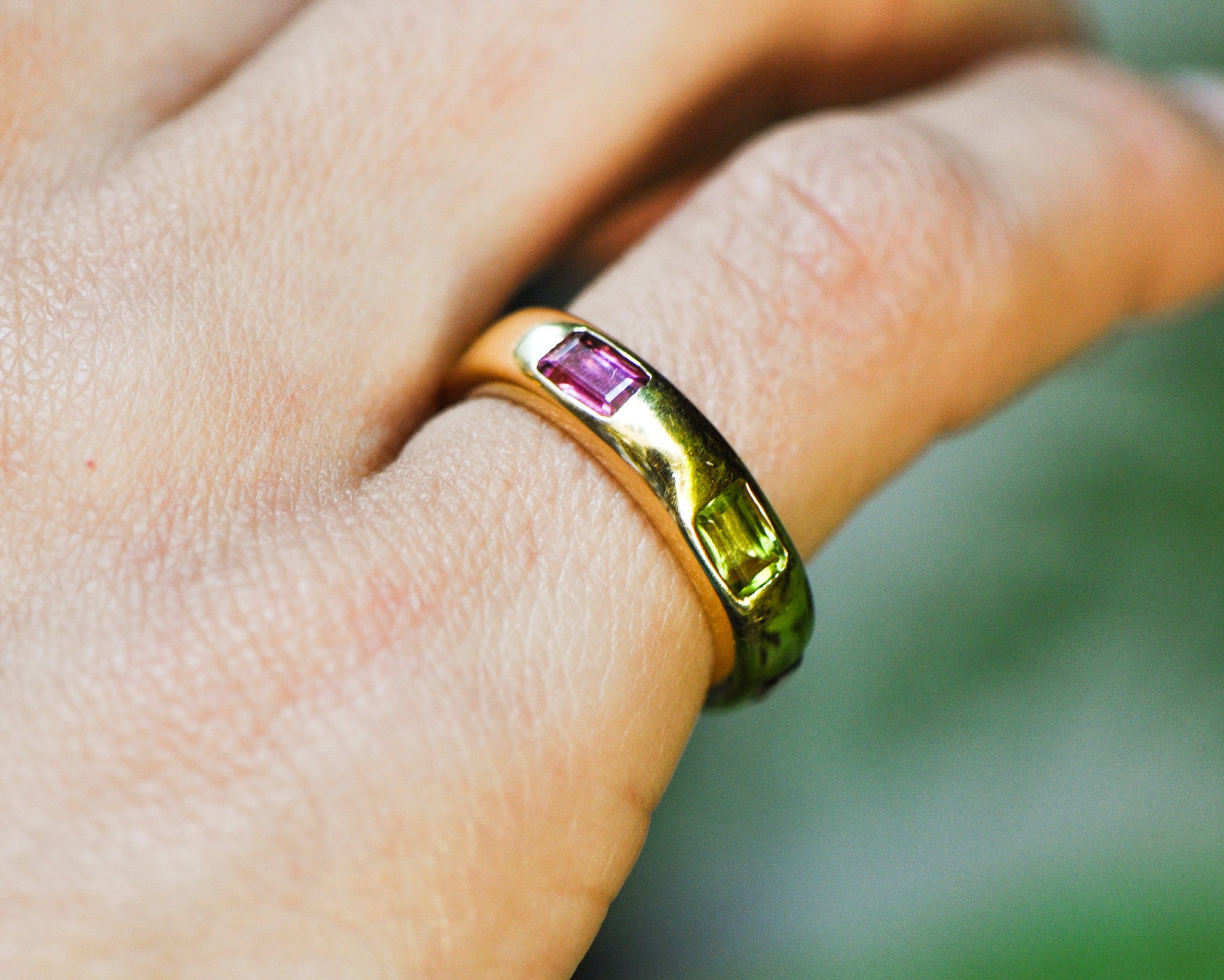 BRENT RAINBOW WIDE ETERNITY RING