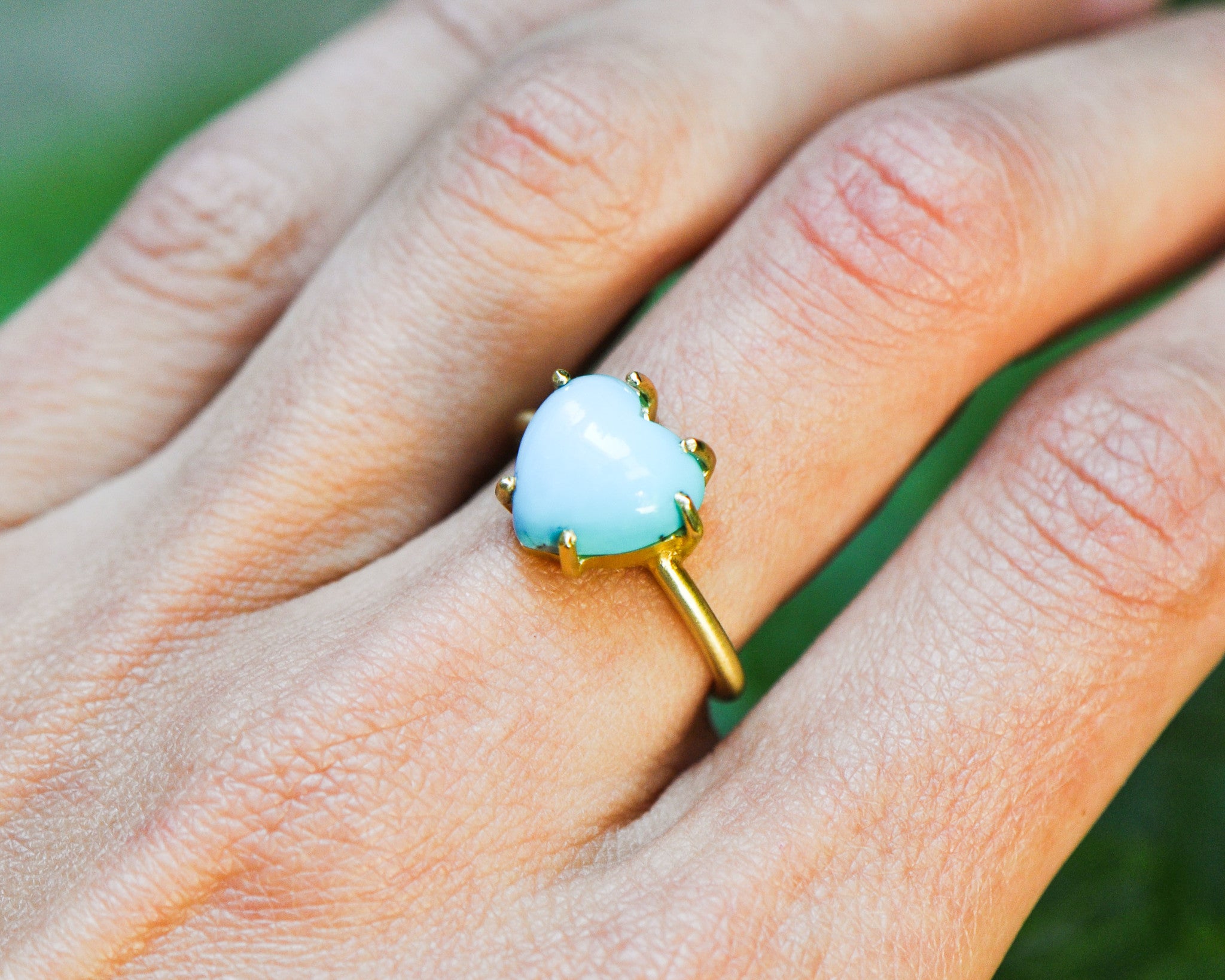 TURQUOISE HEART RING