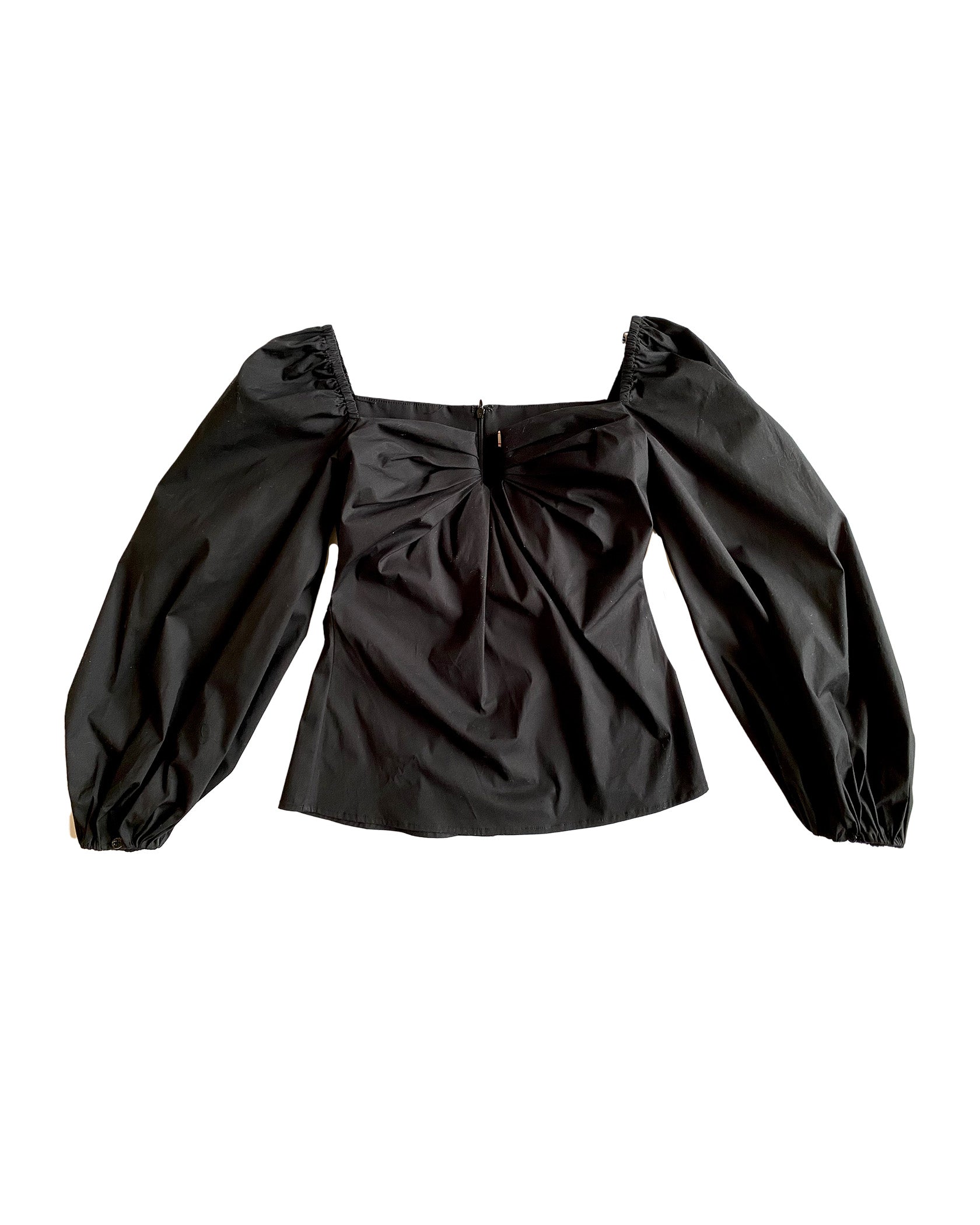 CAROLINA HERRERA | PUFF SLEEVE SWEETHEART TOP