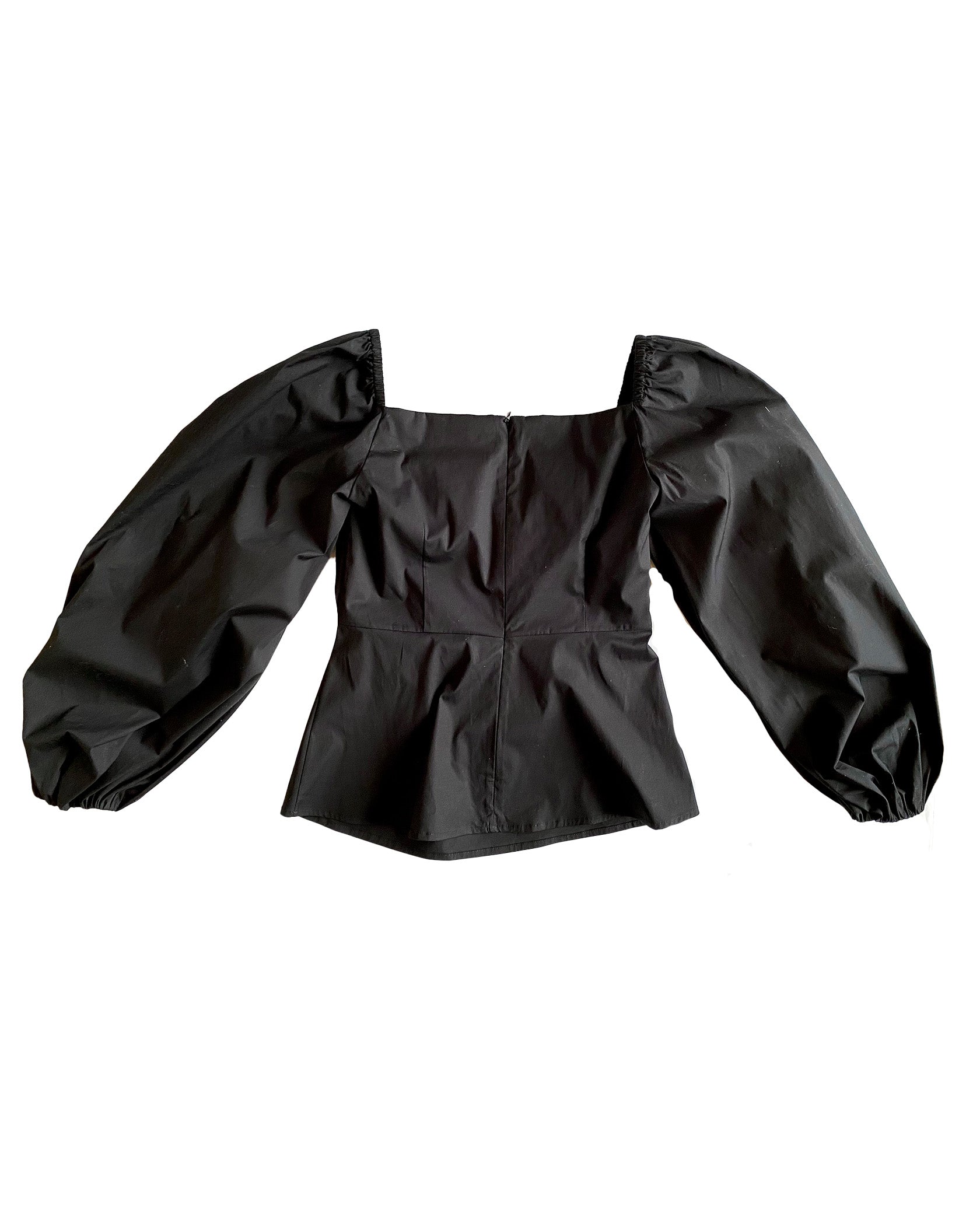 CAROLINA HERRERA | PUFF SLEEVE SWEETHEART TOP