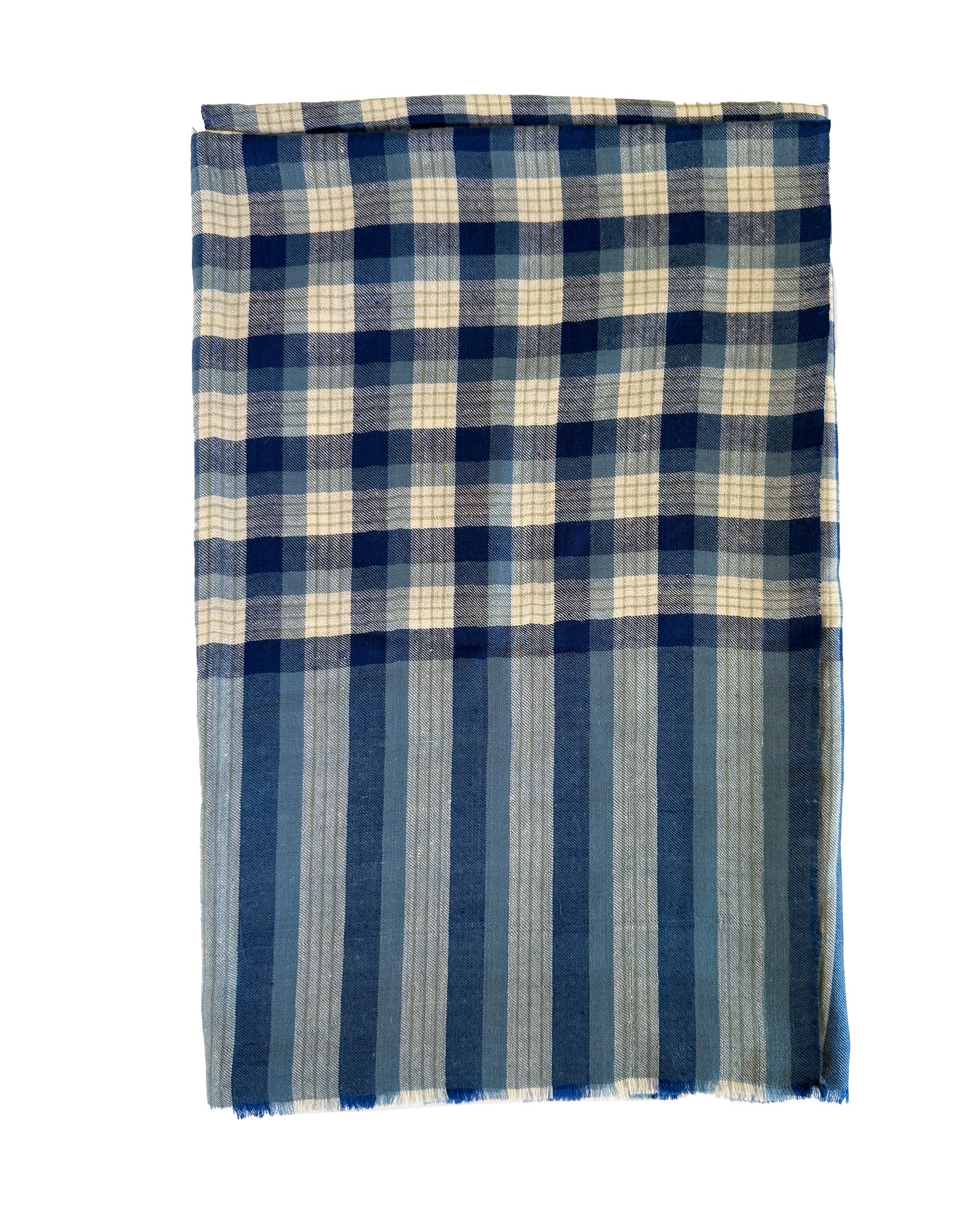 YASER | CHECKS AND STRIPES SHAWL