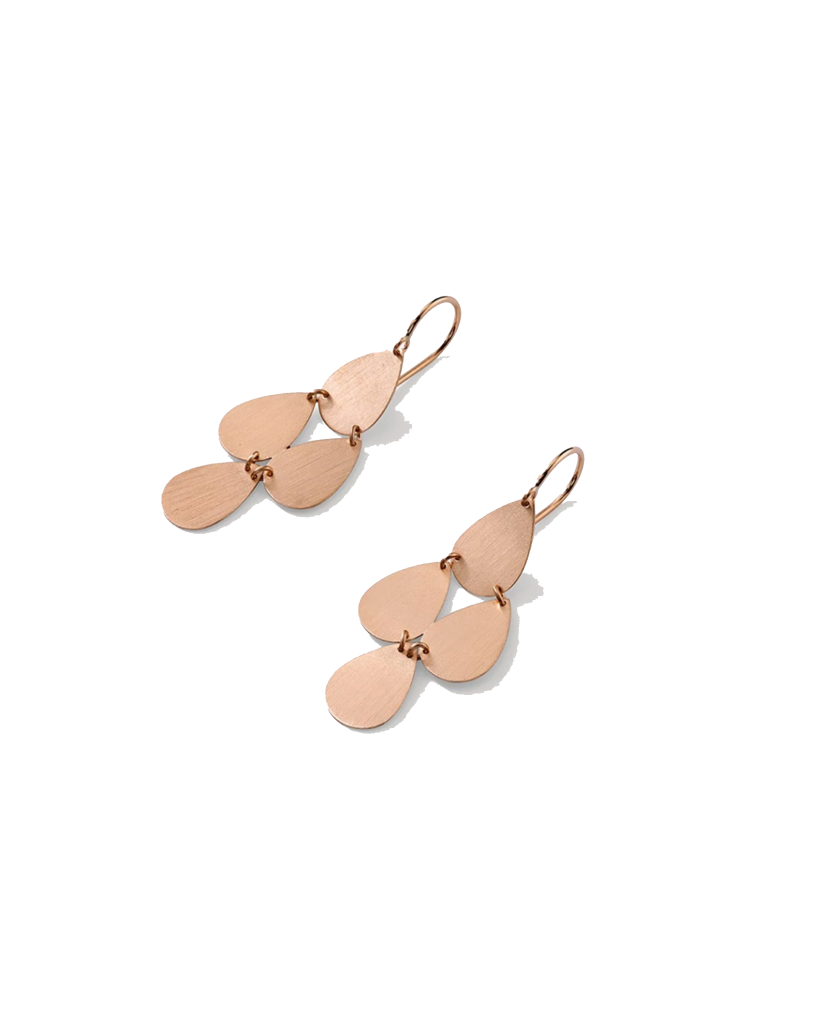 FLAT GOLD 4 DROP EARRINGS