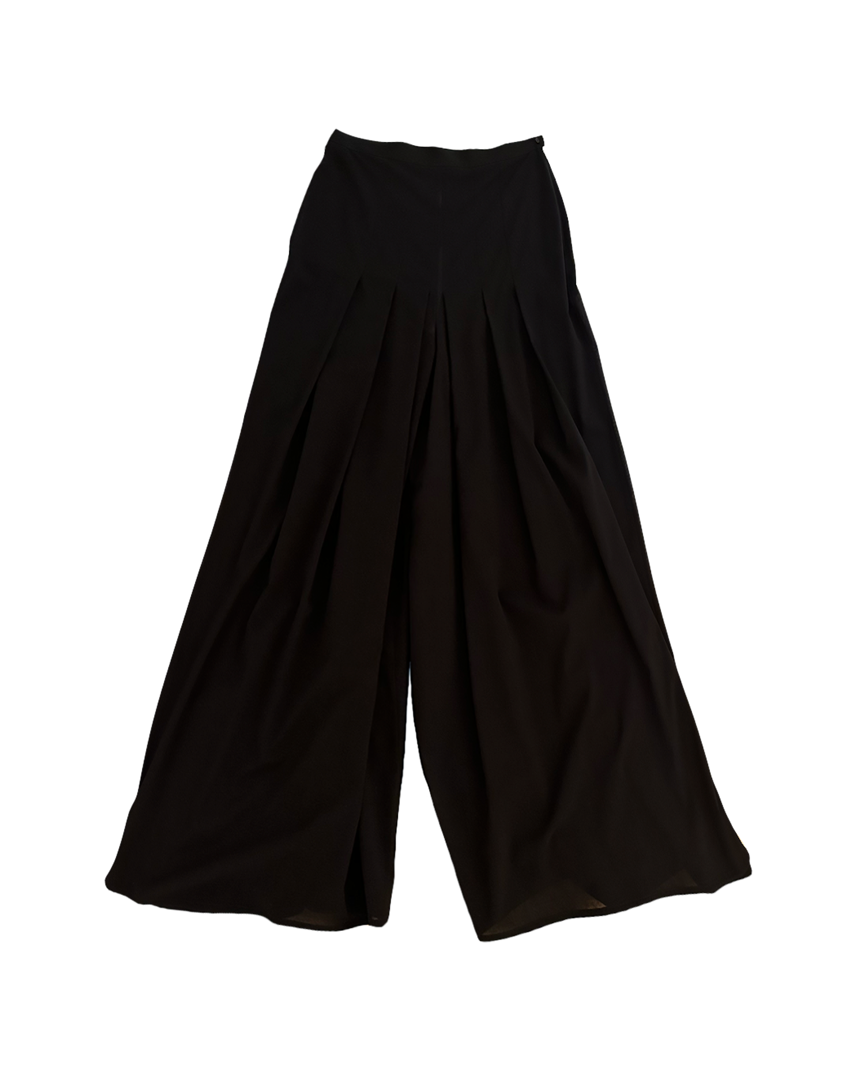DUSAN | HIGH WAISTED PLEATED GAUZE WIDE LEG PANT