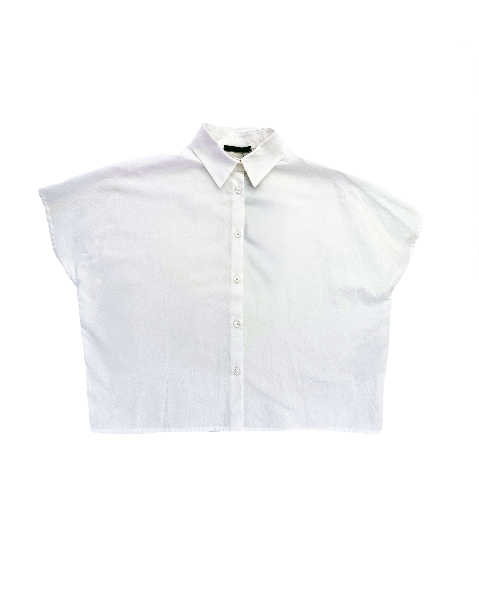 DUSAN | SHORT SLEEVE CROPPED BUTTON DOWN