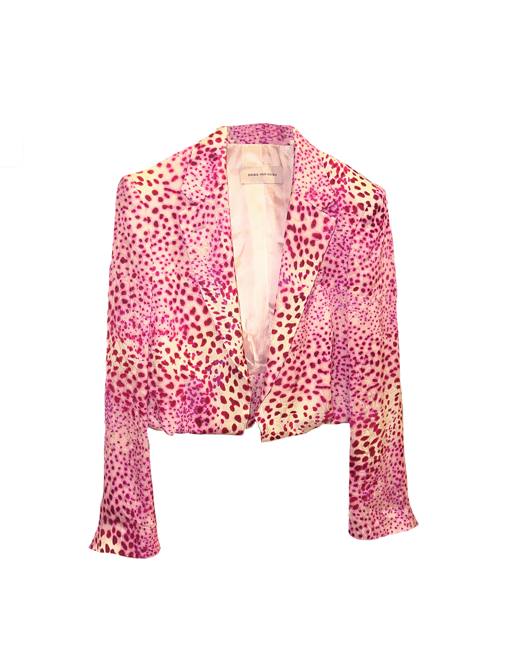 DRIES VAN NOTEN | LONG SLEEVE CROPPED PRINTED JACKET