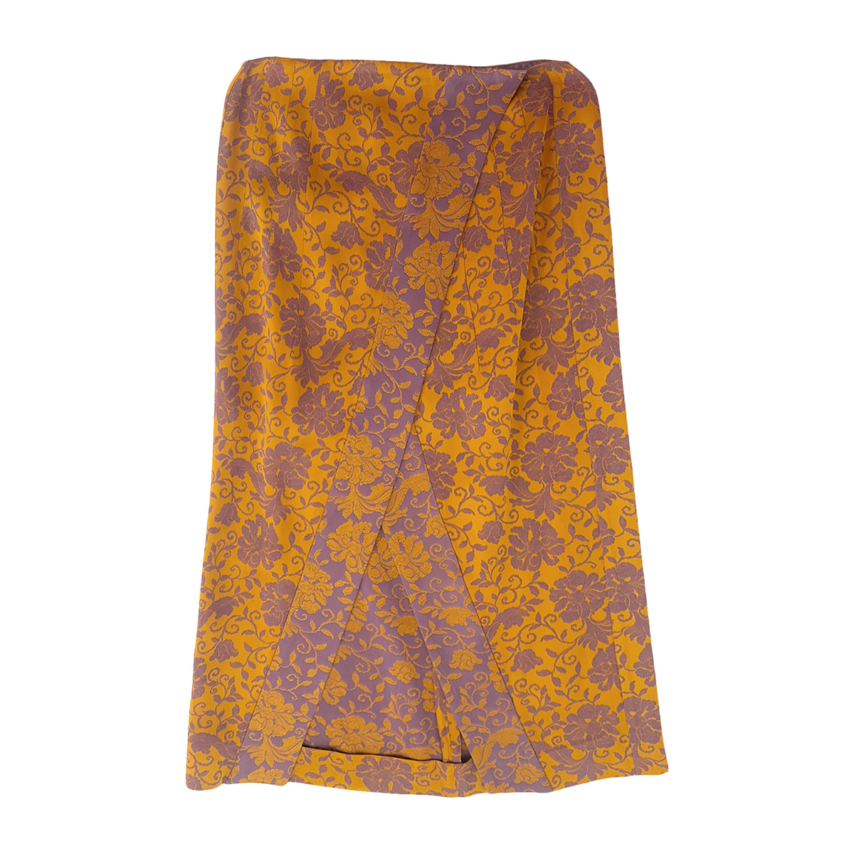 【DRIES VAN NOTEN】Floral jacquard ペンシルスカート Dries Van Noten // Floral Jacquard Skirt – VSP Consignment