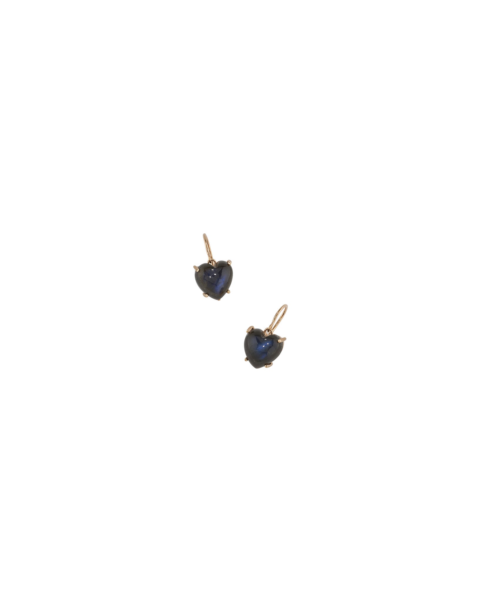 IRENE NEUWIRTH | CABOCHON  LABRADORITE HEART EARRINGS