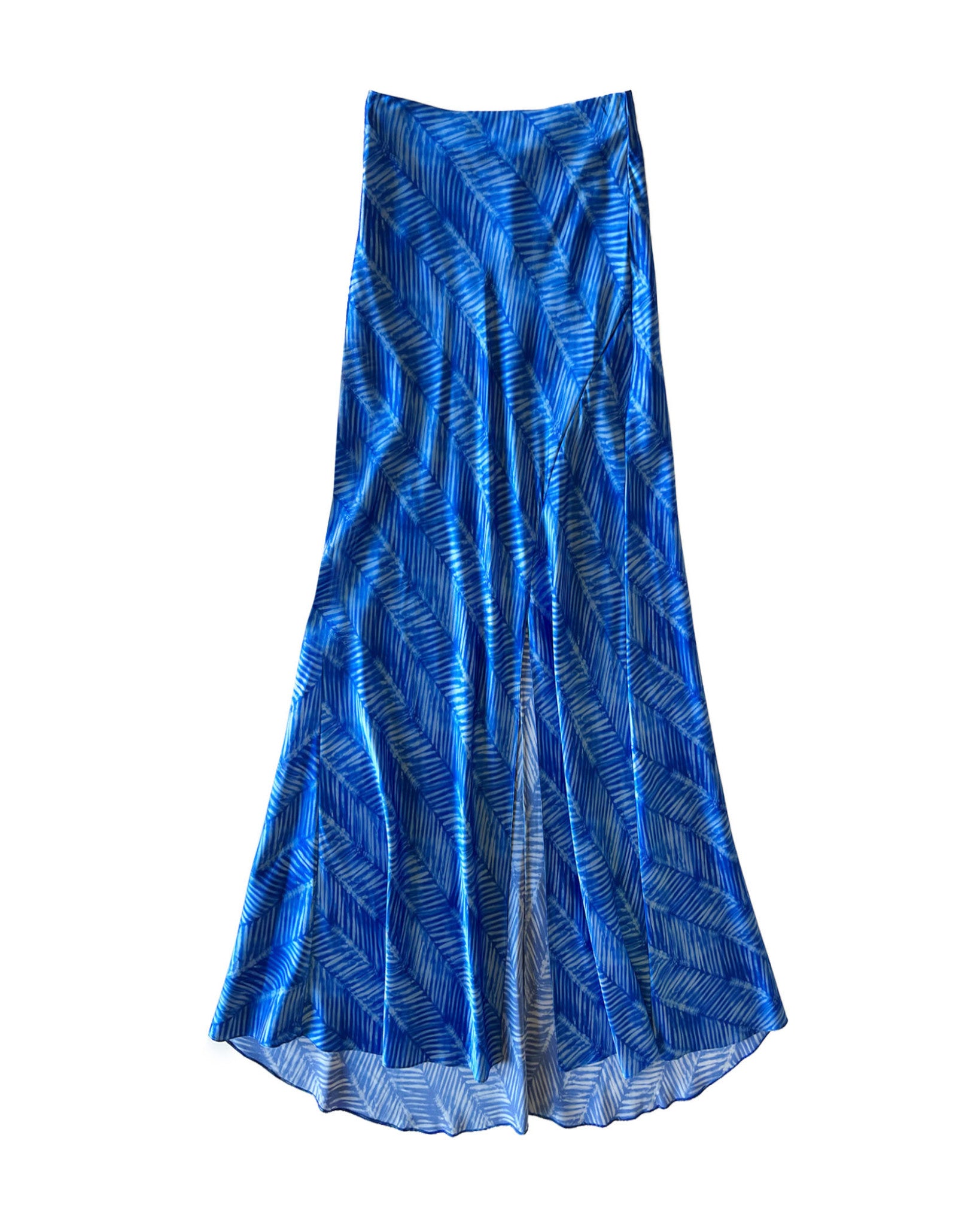 FLARED PRINTED MIDI SKIRT