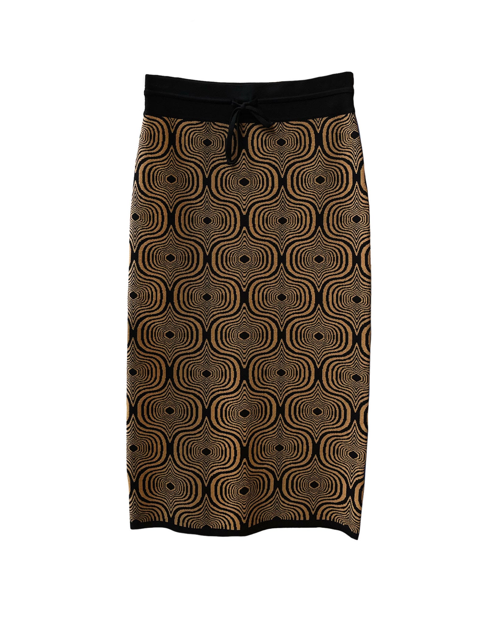 BASKETWEAVE TEXTURED PENCIL SKIRT