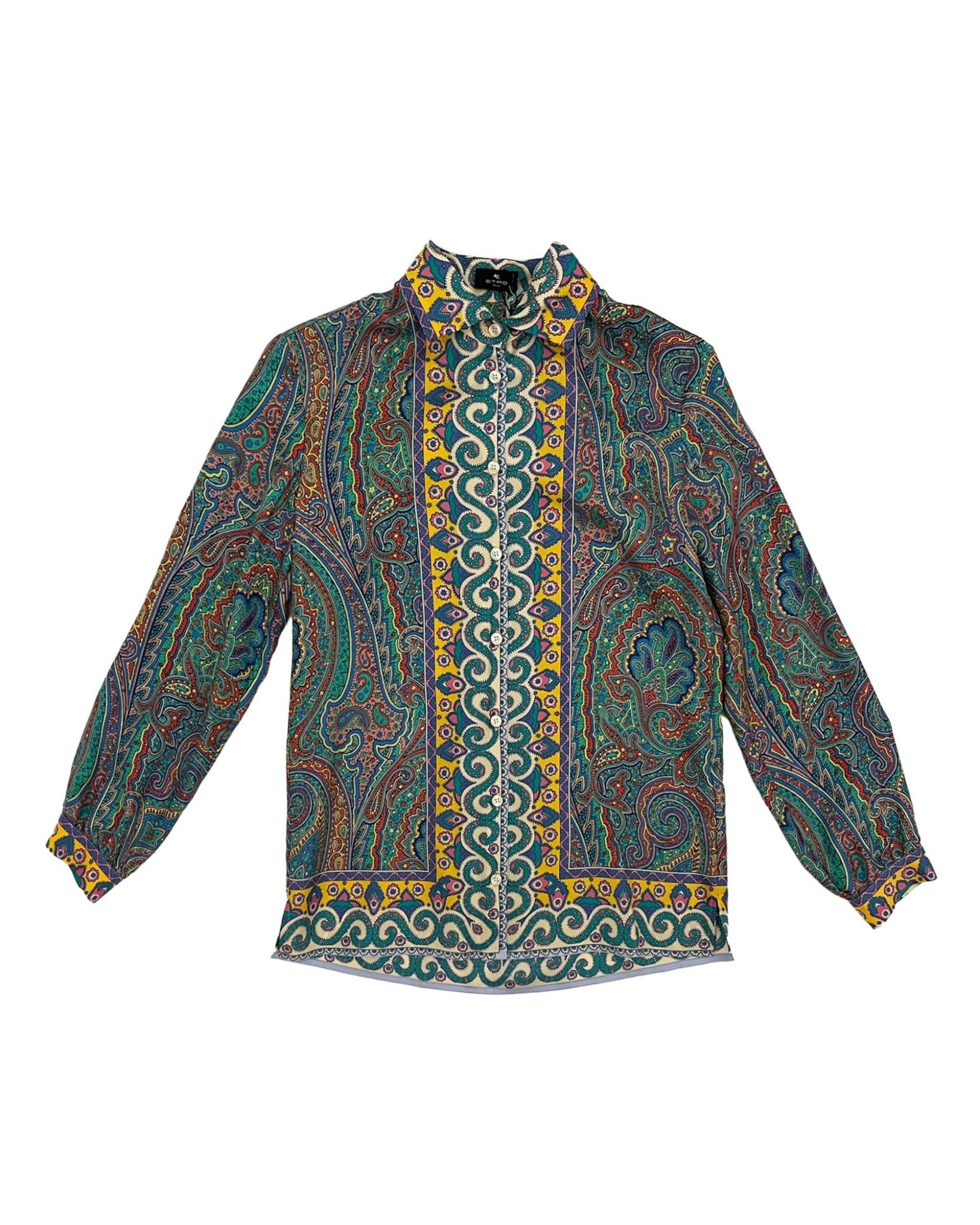 ETRO | LONG SLEEVE PRINTED BUTTON DOWN BLOUSE