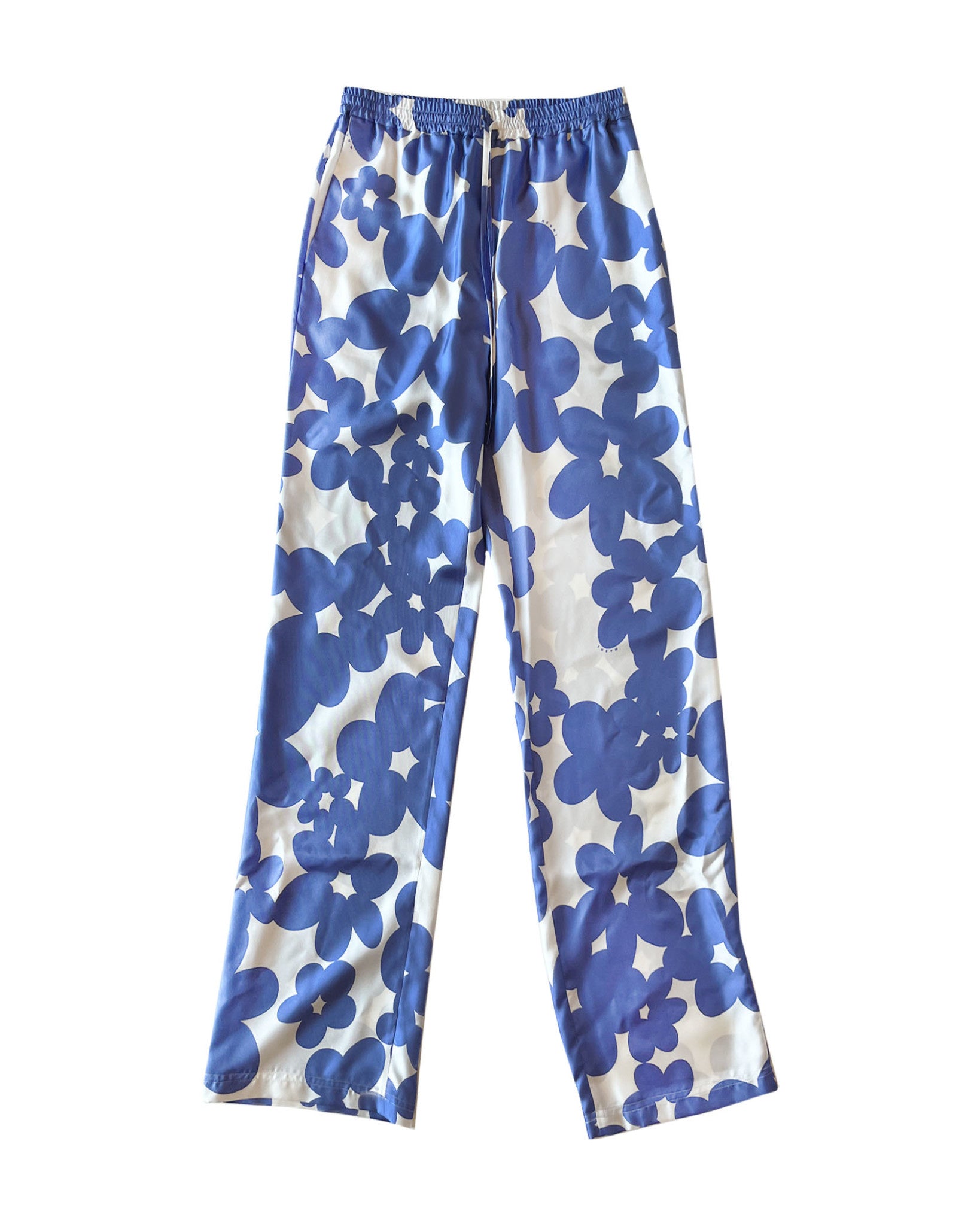 MARNI DRAWSTRING SILK FLORAL PANT