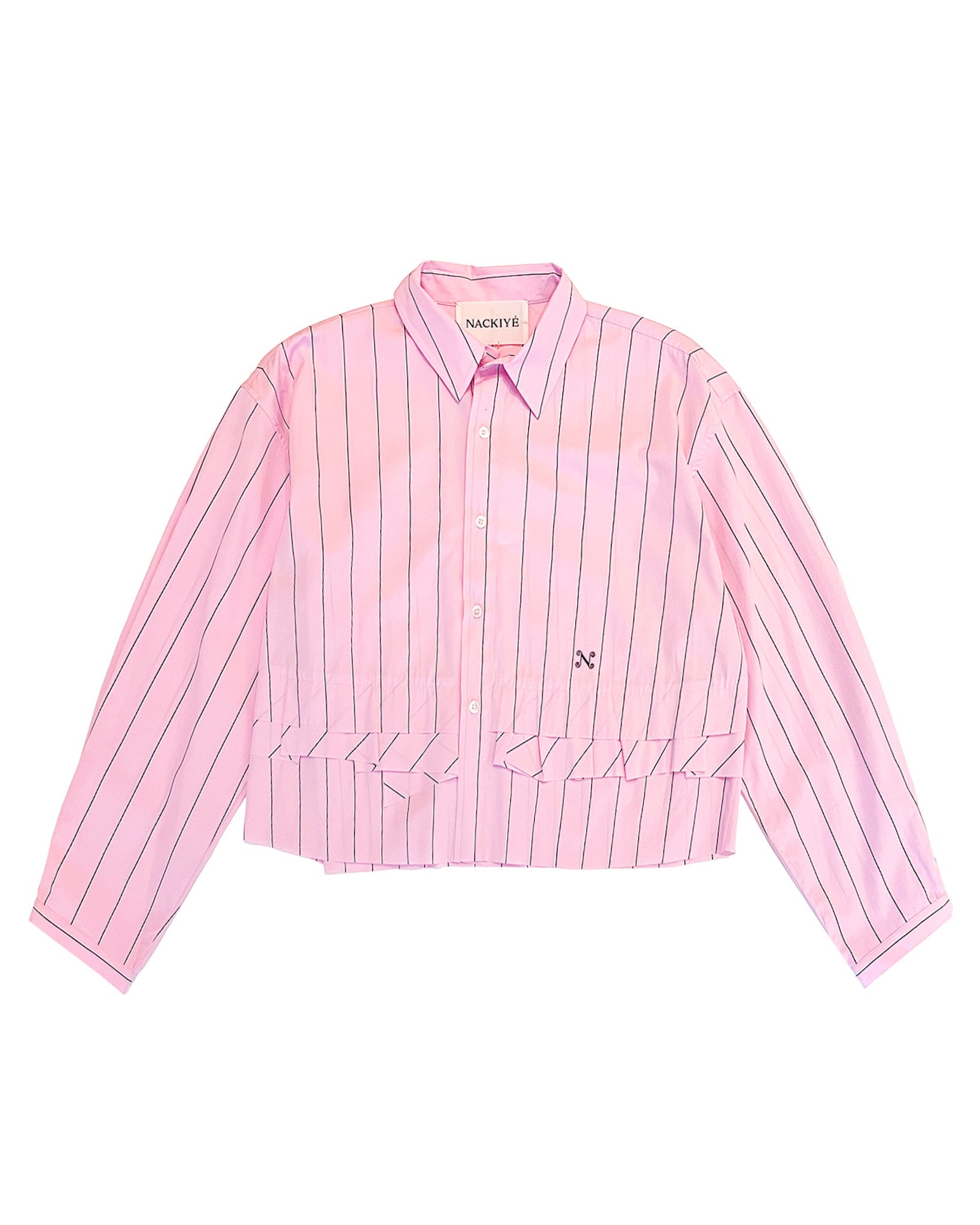 CROP STRIPE SHIRT