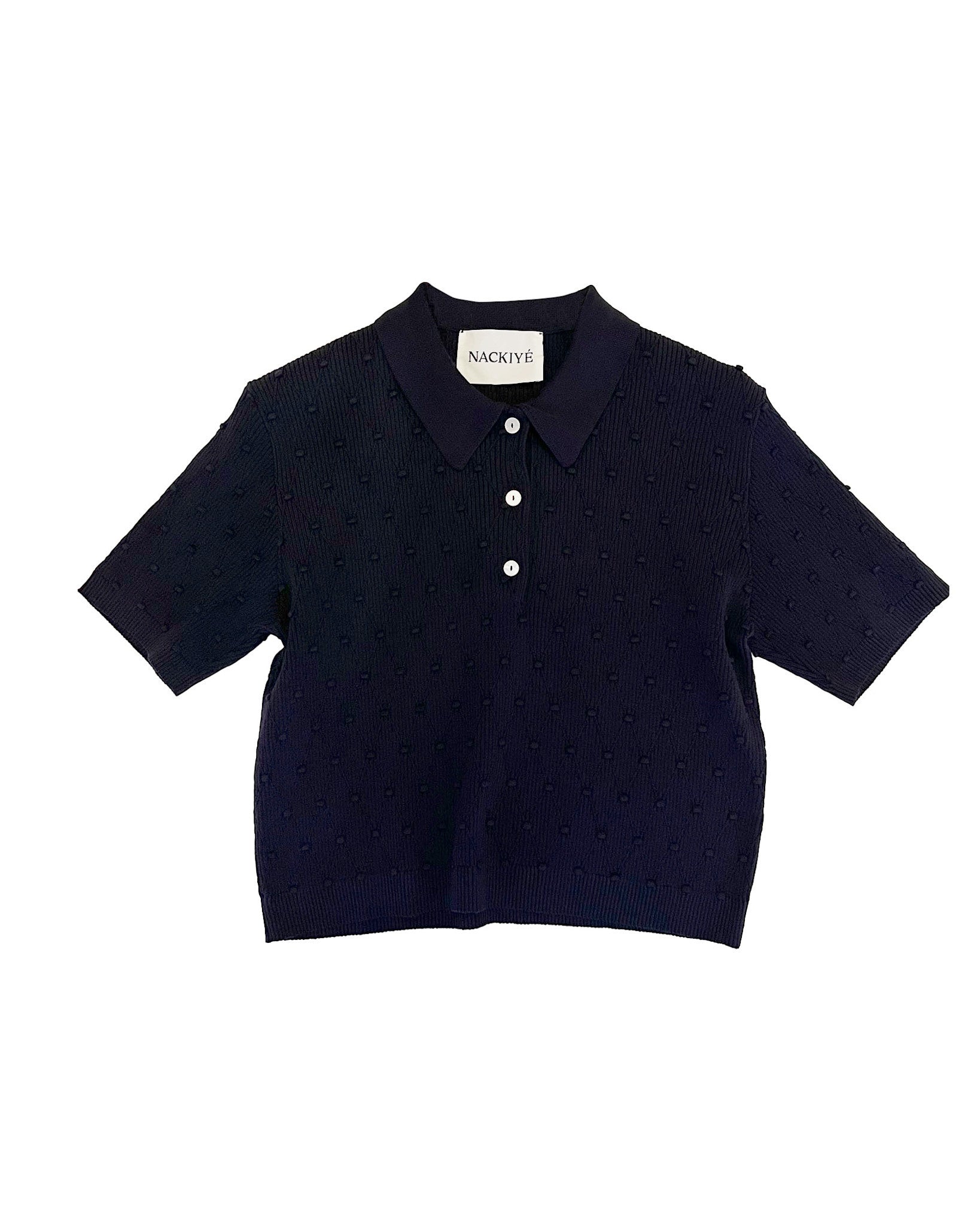 STRUCTURED KNIT POLO