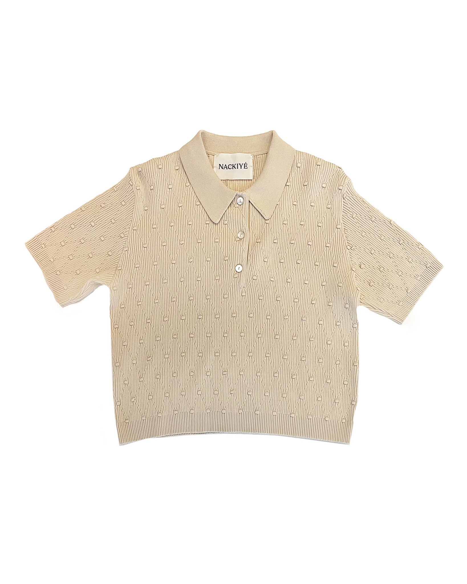 STRUCTURED KNIT POLO