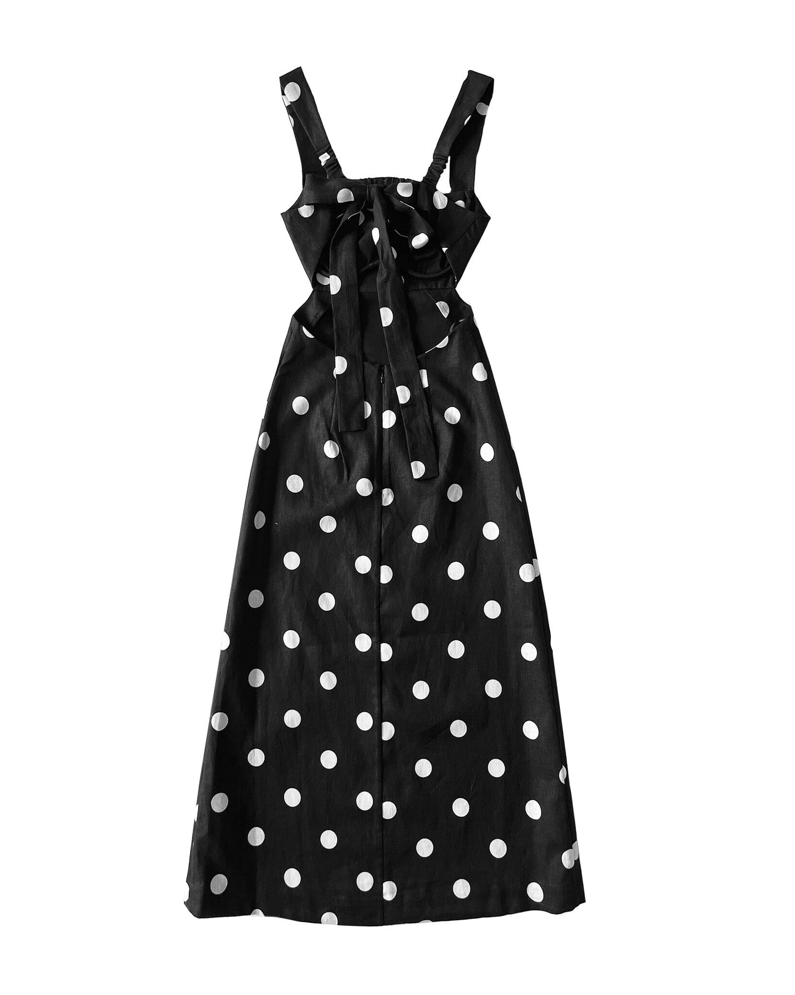 CRUSH POLKA DOT MIDI DRESS