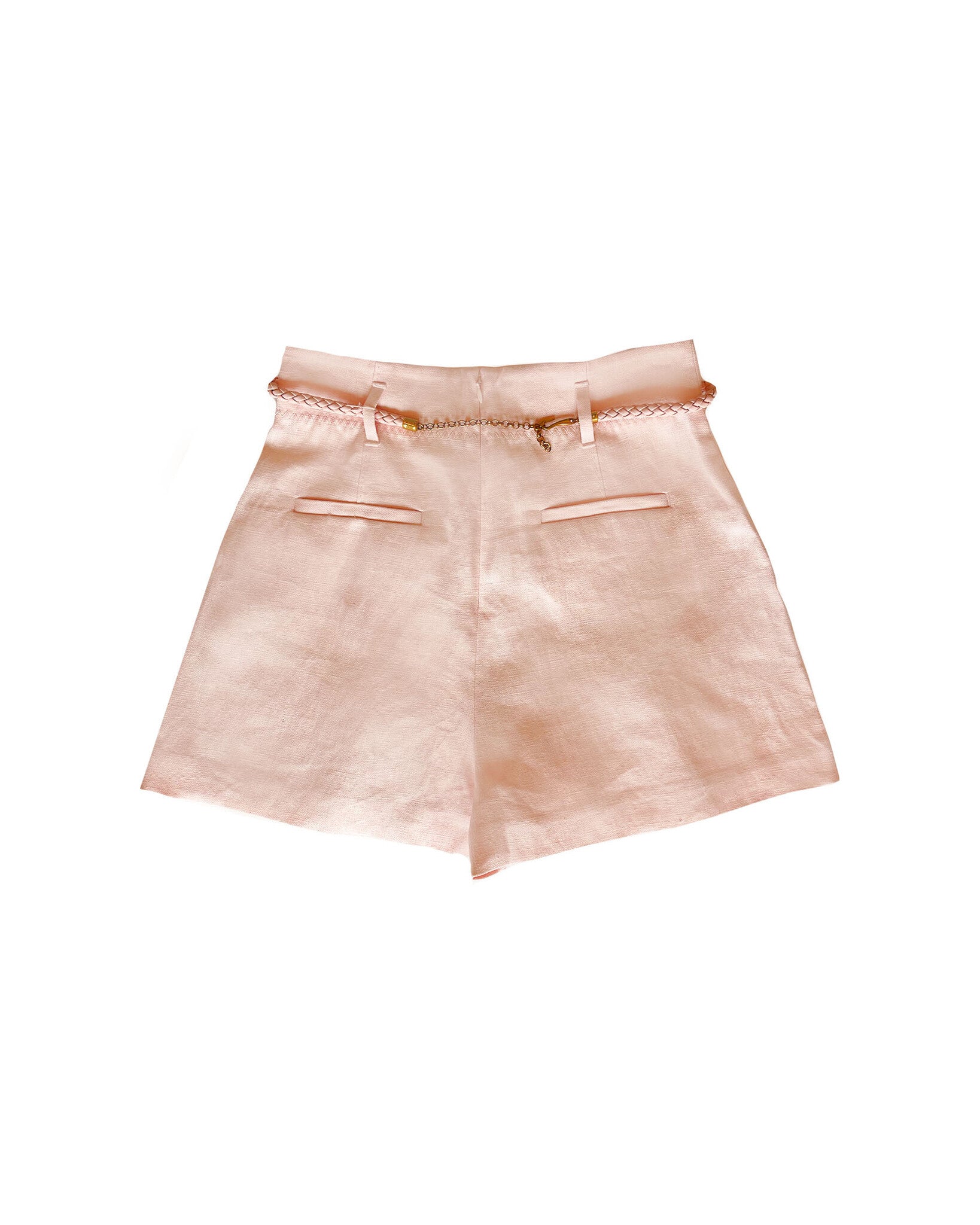 CRUSH LINEN TUCK SHORT