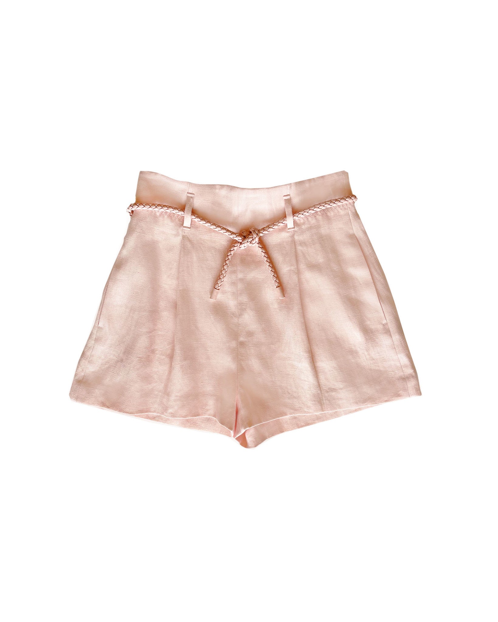 CRUSH LINEN TUCK SHORT