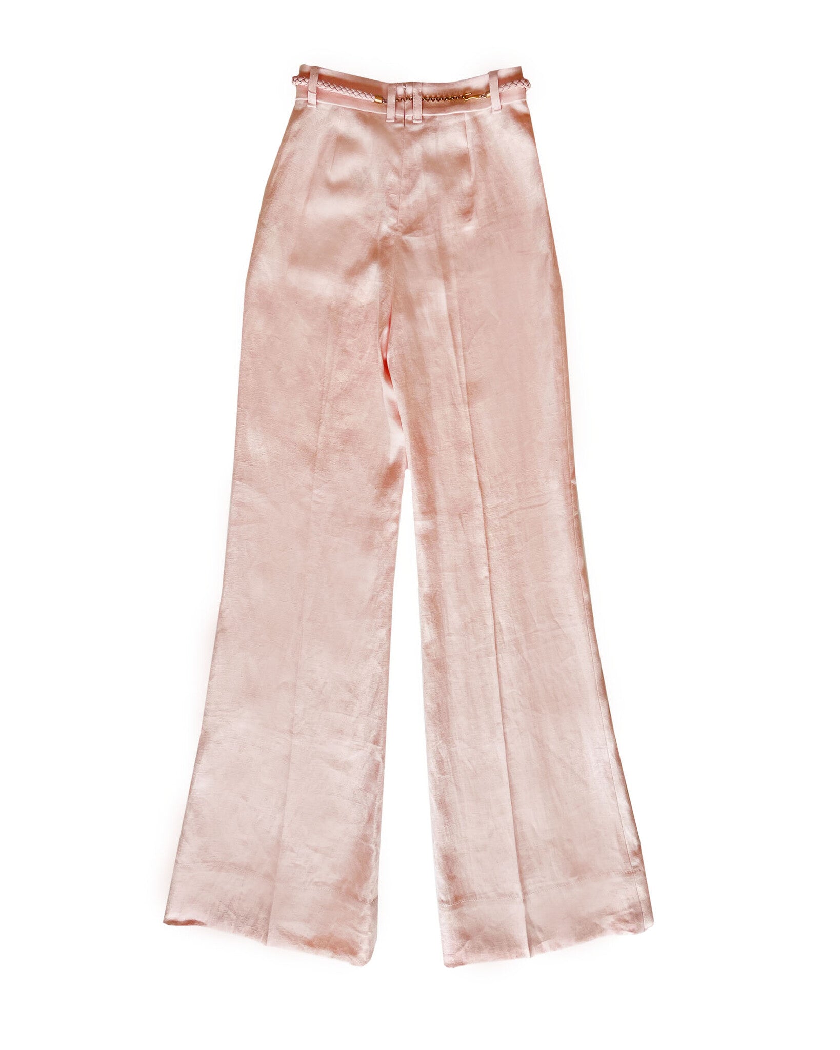 CRUSH LINEN FLARE PANT