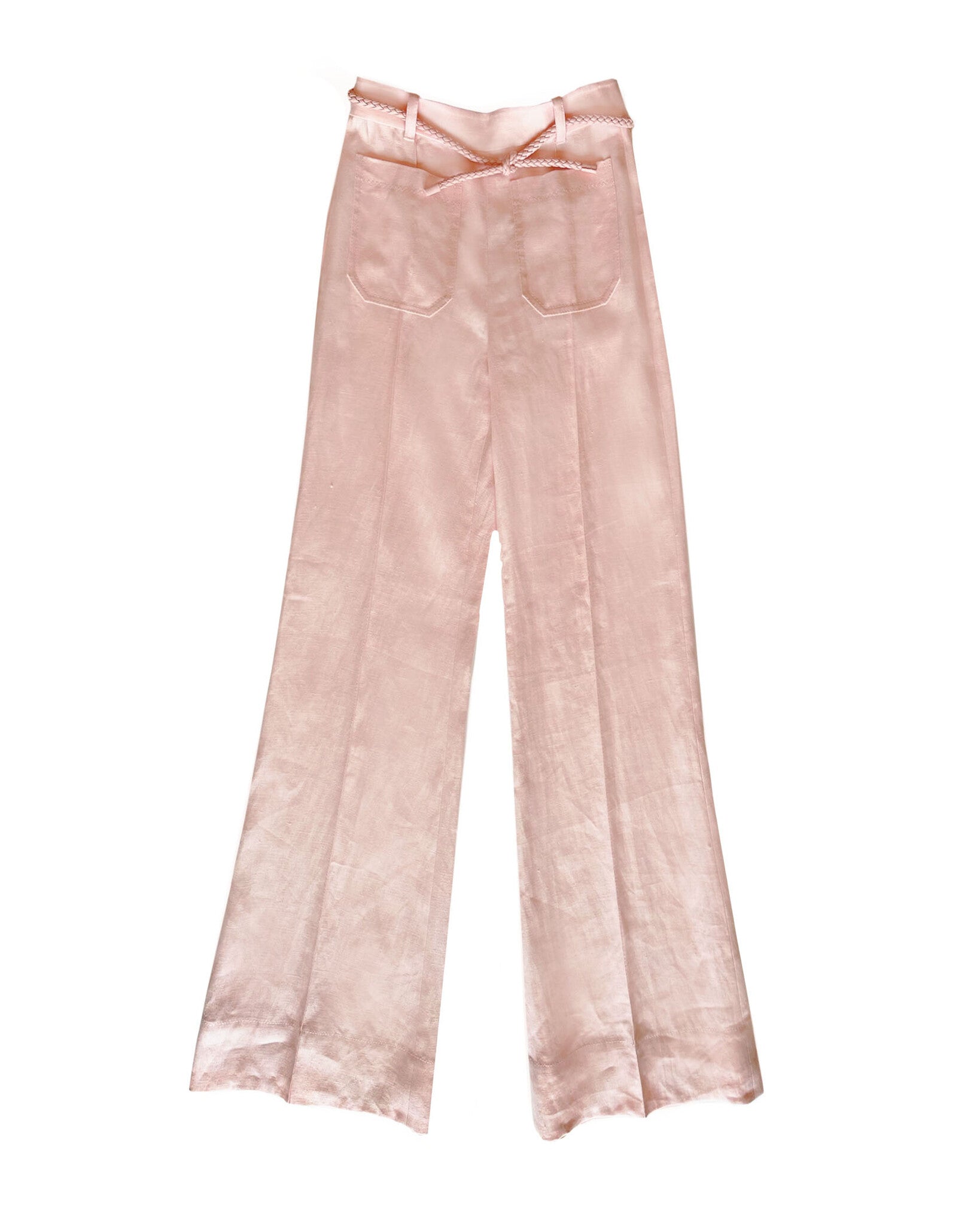 CRUSH LINEN FLARE PANT