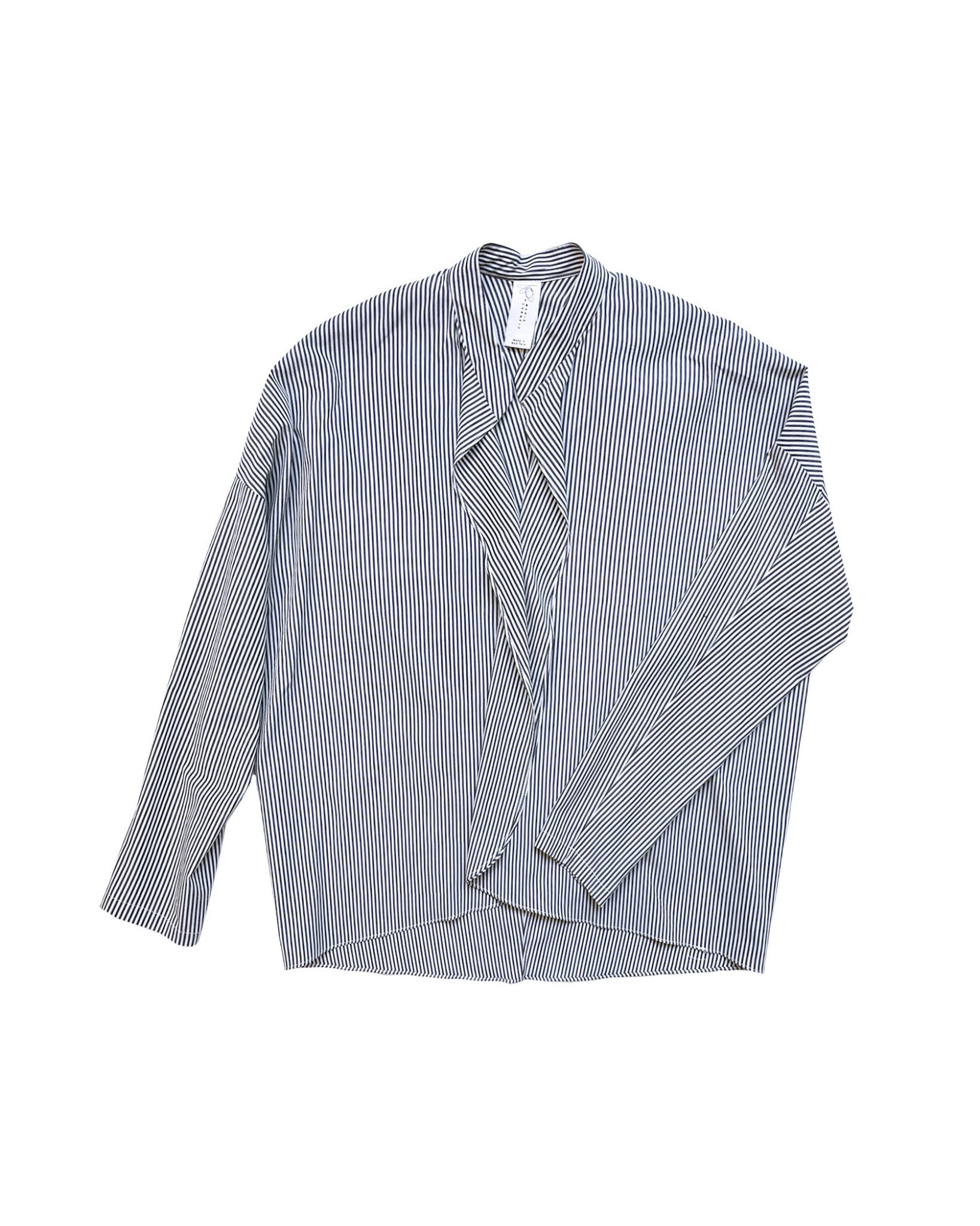 SUMMER STRIPE FIN GABAN SHIRT