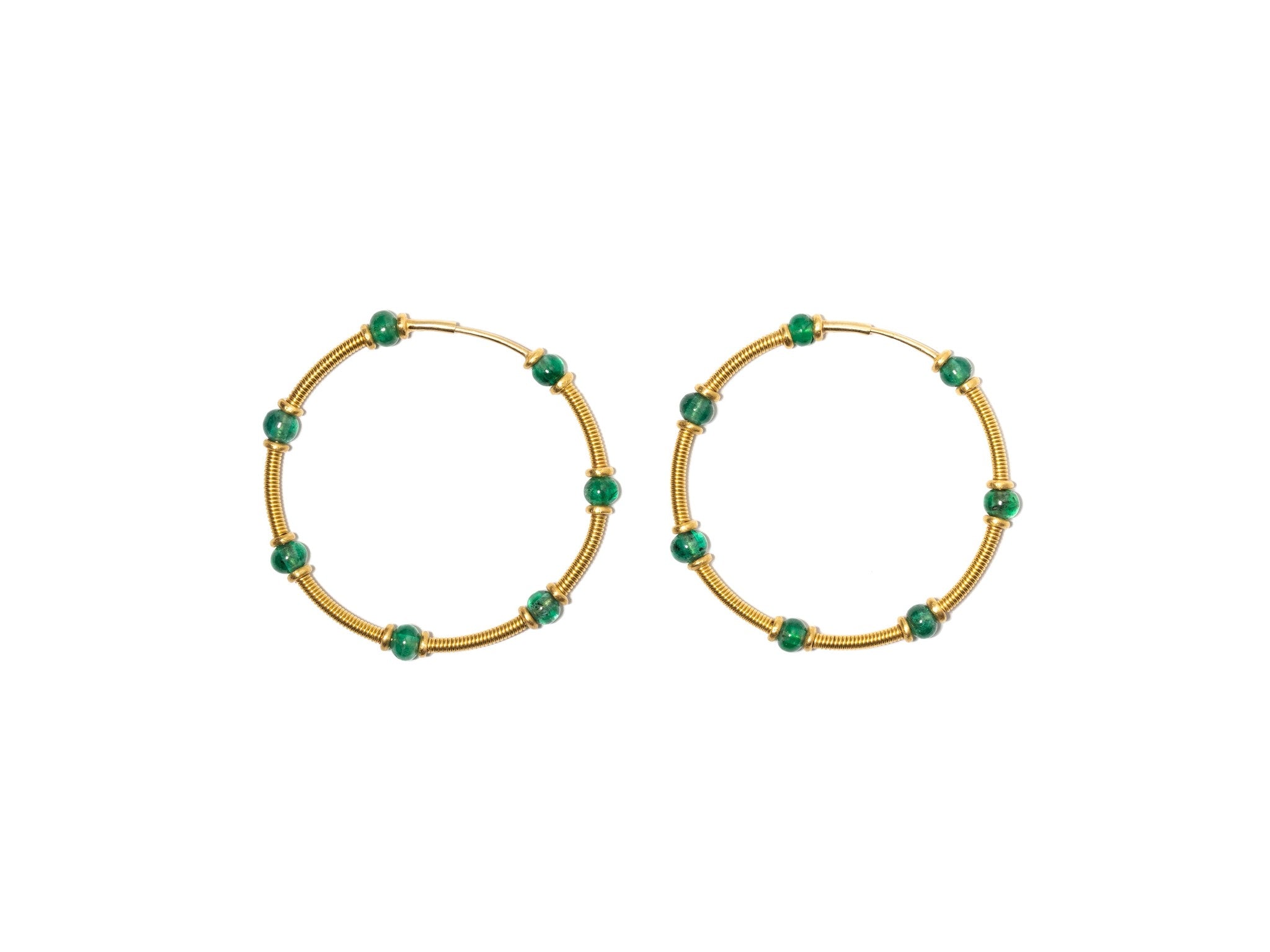 TURQUOISE ZENO HOOP EARRINGS