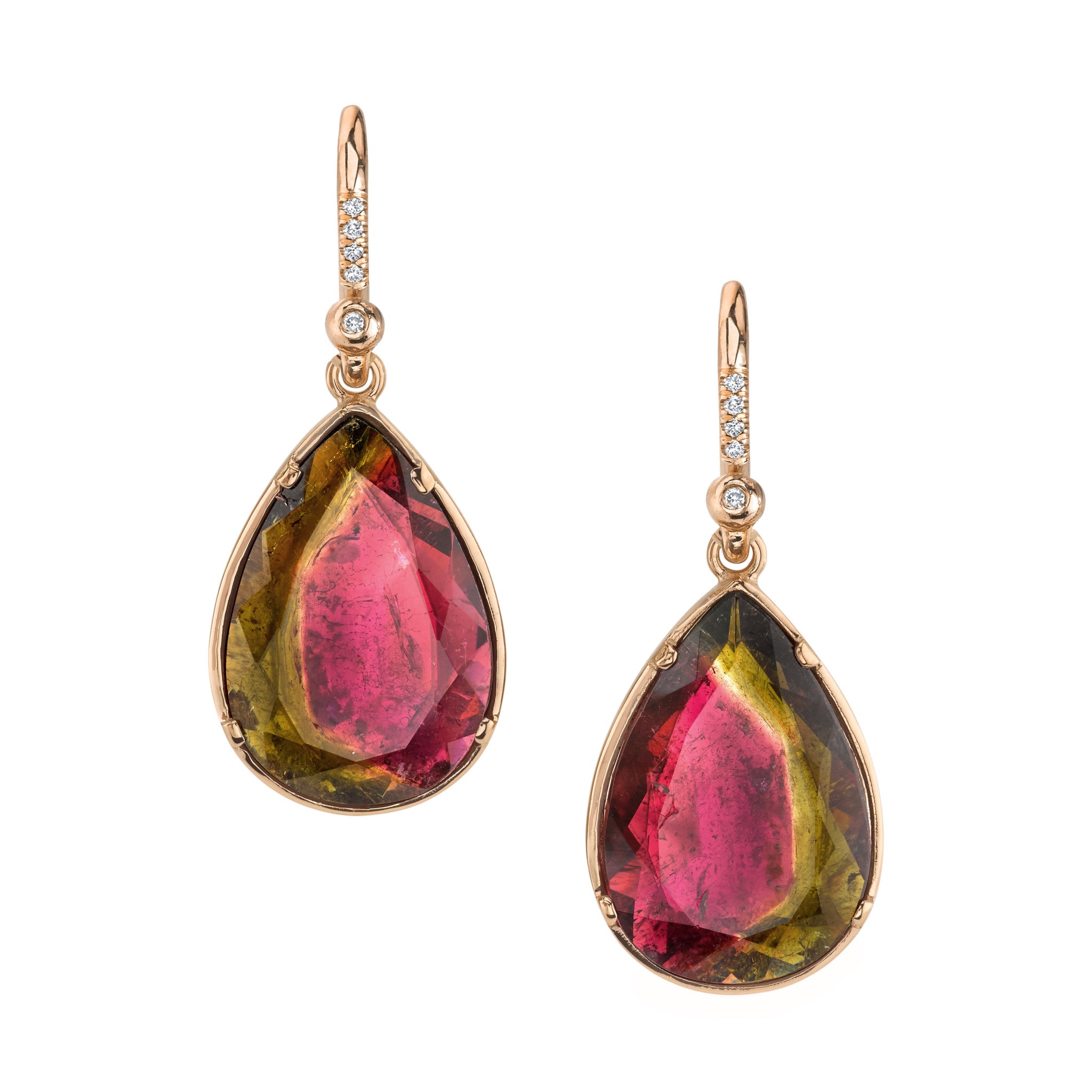 WATERMELON TOURMALINE EARRINGS