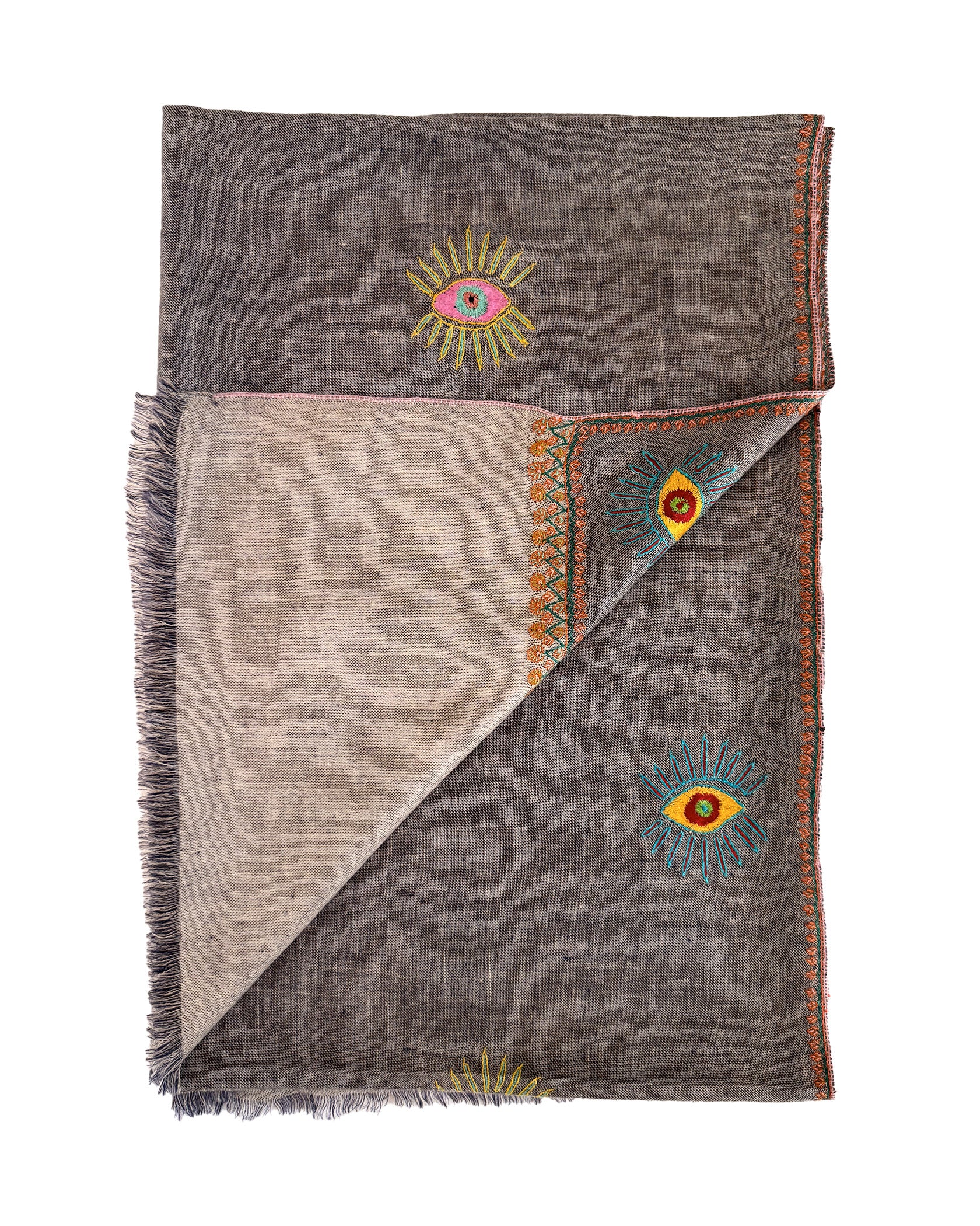 YASER | EVIL EYE DENIM SHAWL