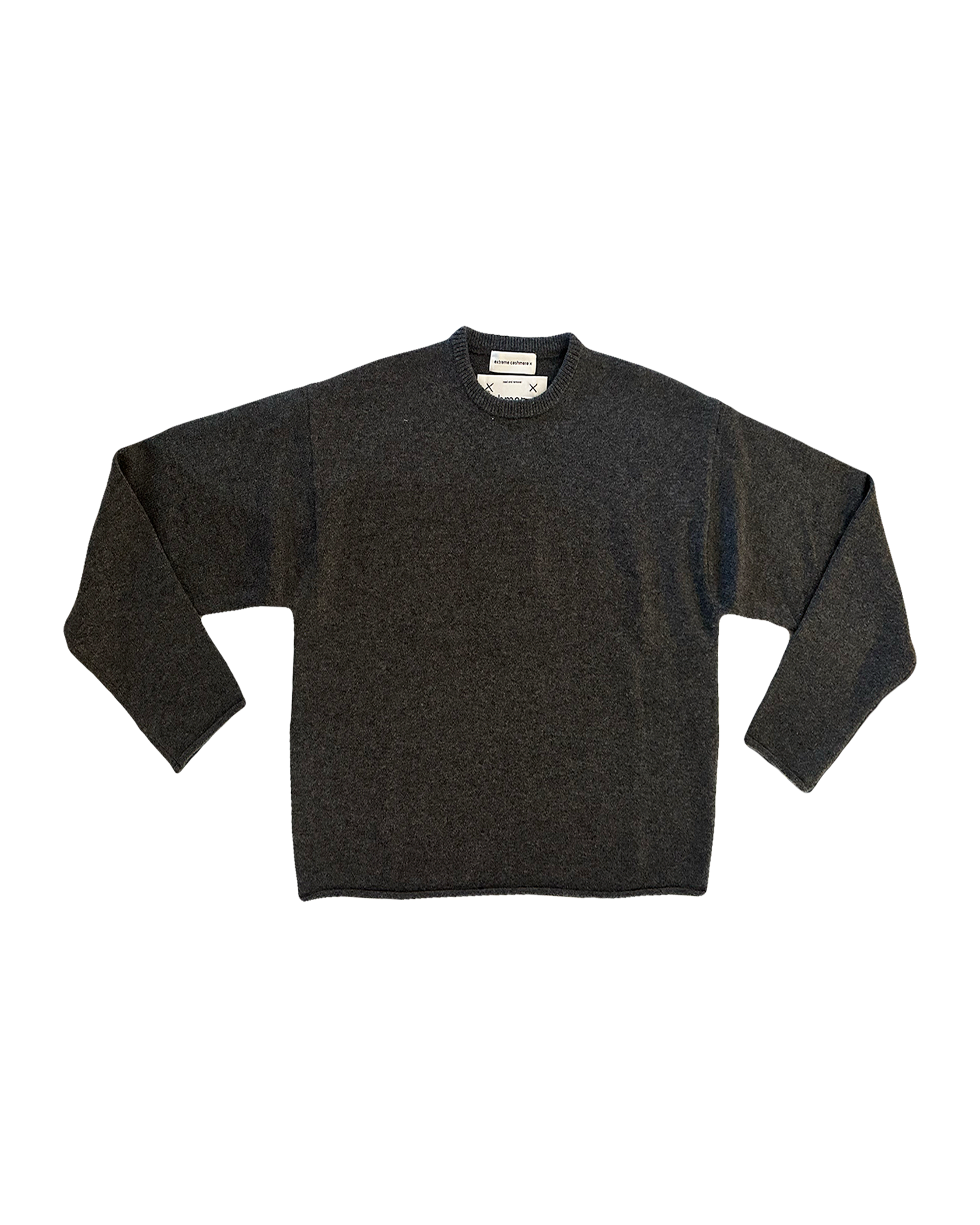EXTREME CASHMERE | LONG SLEEVE ROLLED CROP COMFY KNIT