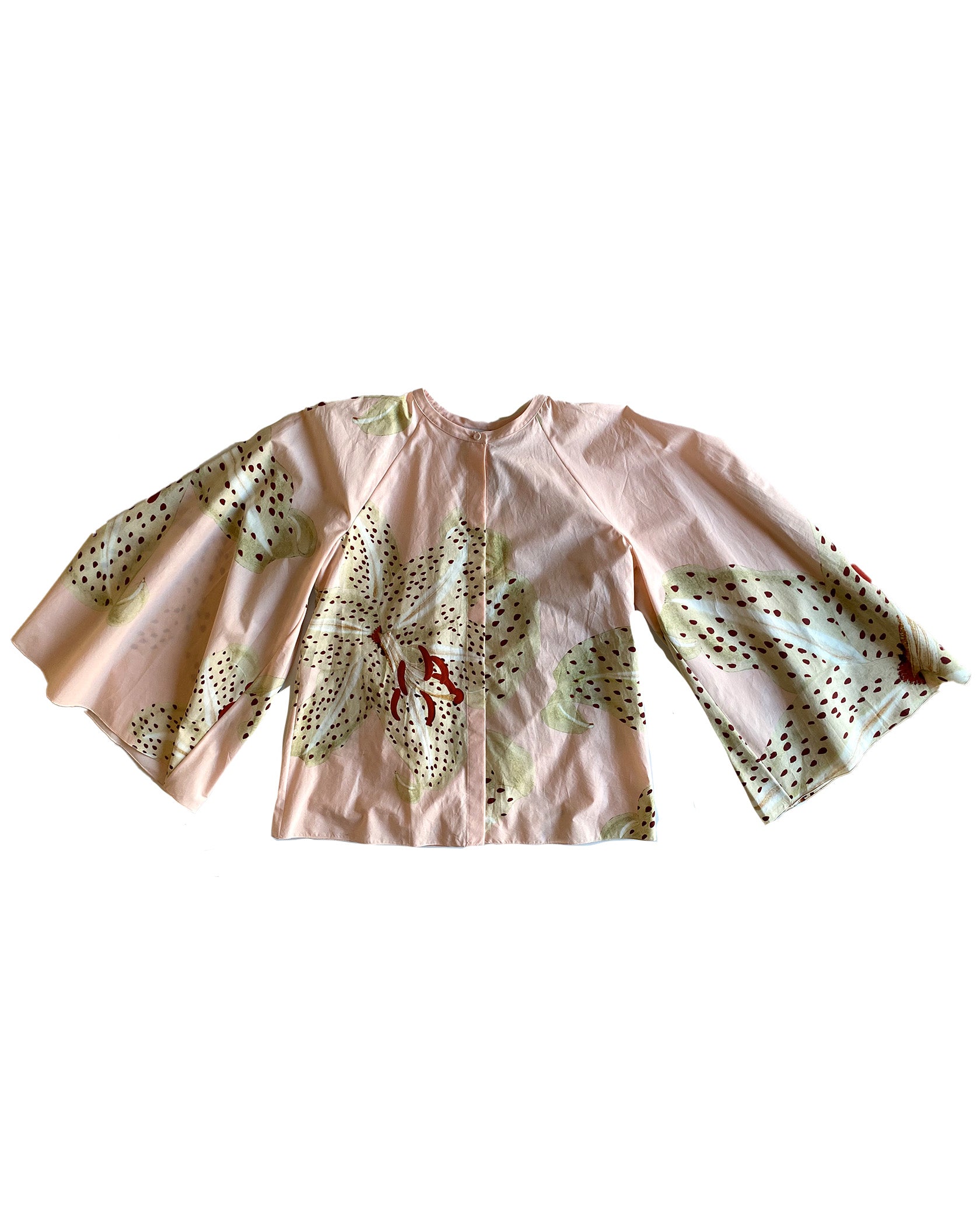 GIAMBATTISTA VALLI | POPELINE PRINT BLOUSE