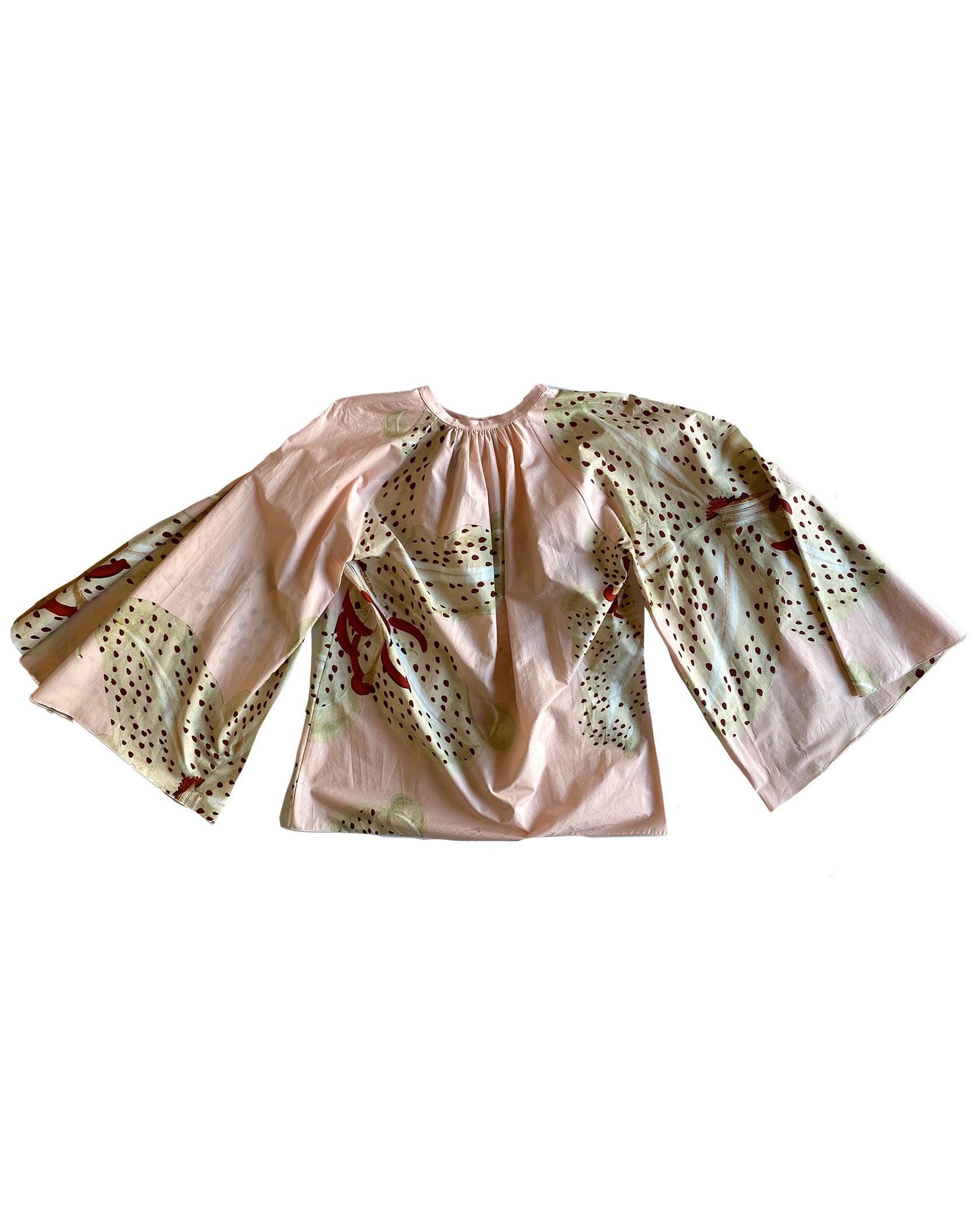 GIAMBATTISTA VALLI | POPELINE PRINT BLOUSE