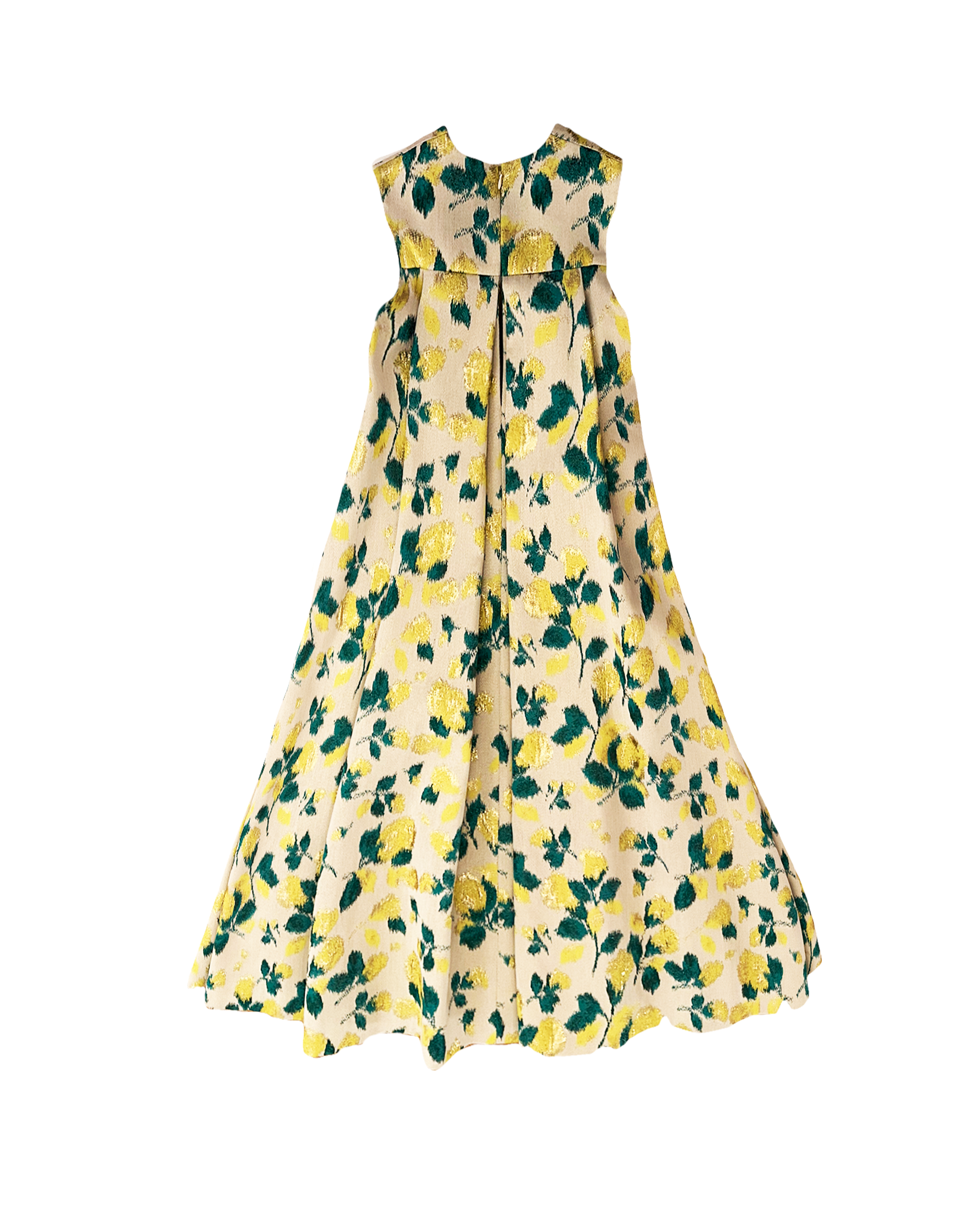 HUISHAN ZHANG | SLEEVELESS FLORAL CAPE RENEE MIDI GOWN