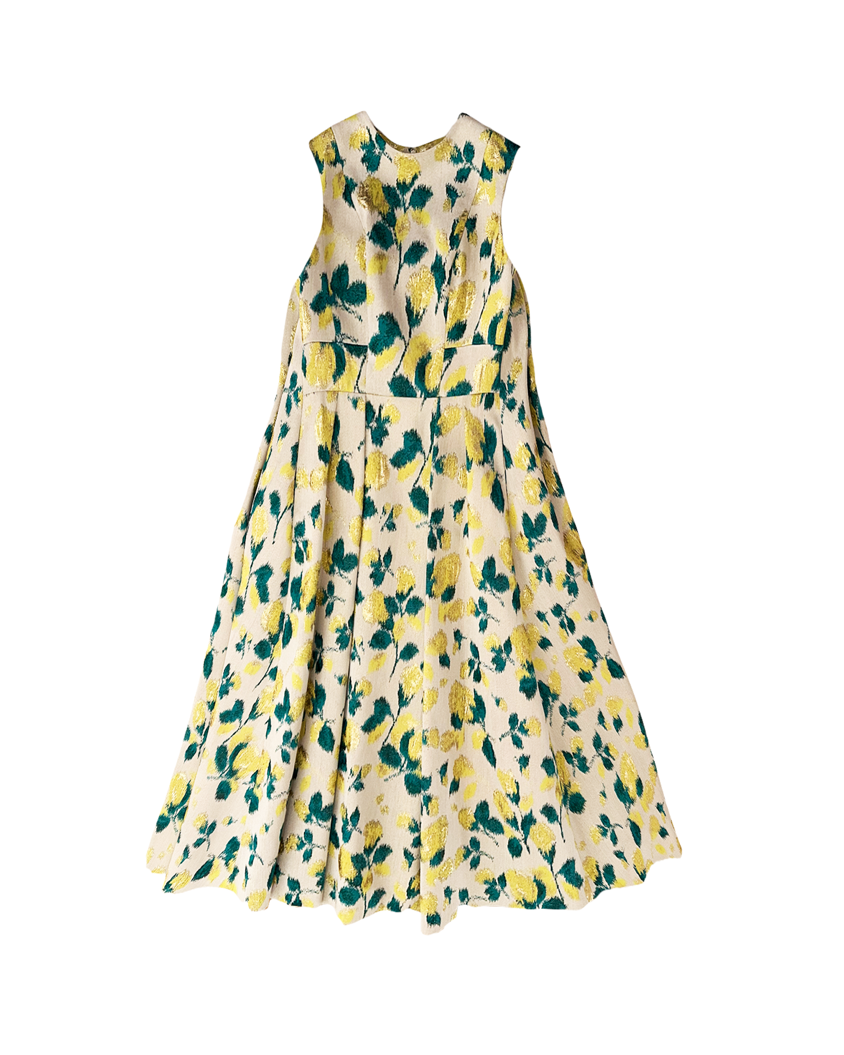 HUISHAN ZHANG | SLEEVELESS FLORAL CAPE RENEE MIDI GOWN