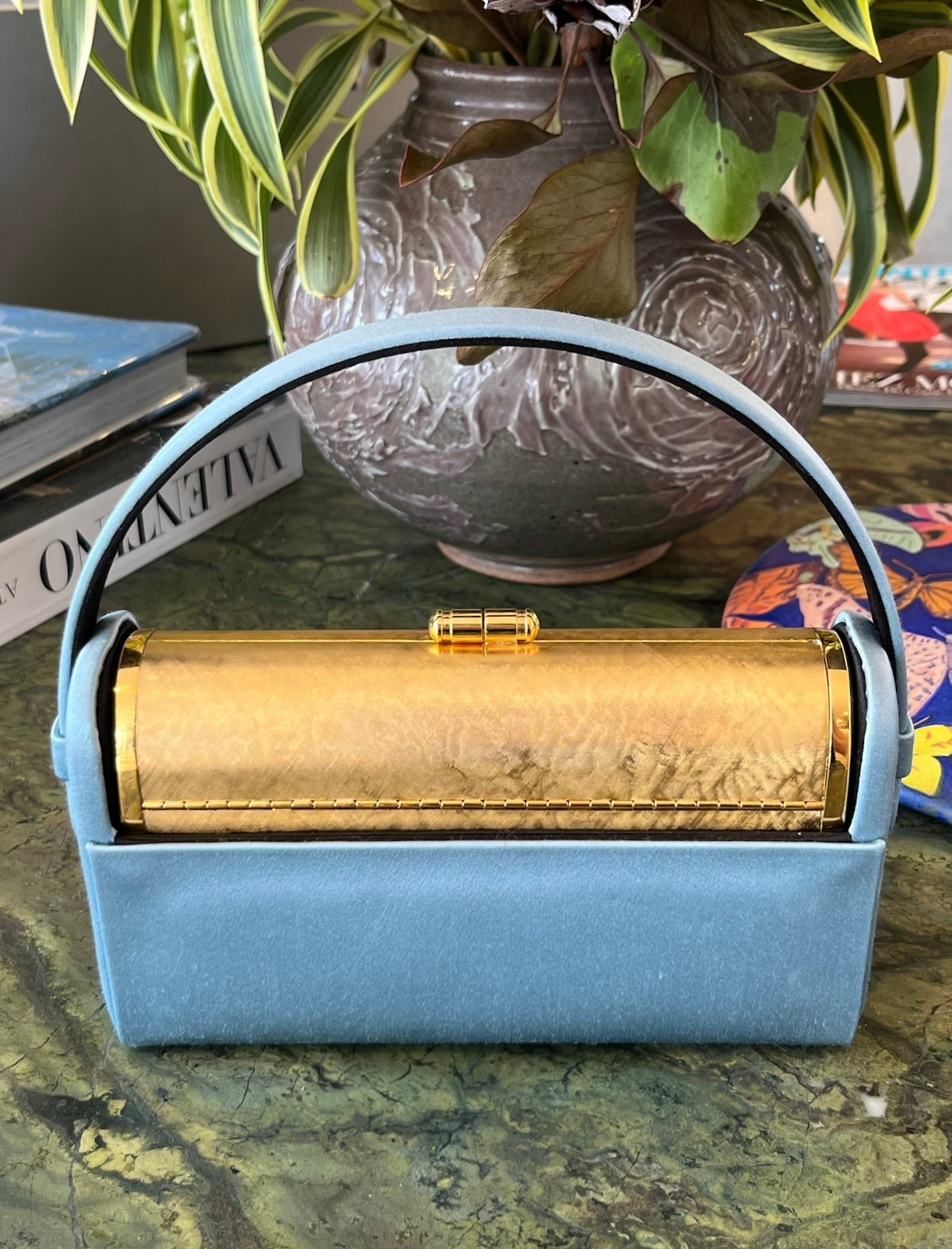 BIENEN DAVIS | CAPITOL BLUE SATIN REGINE CASE