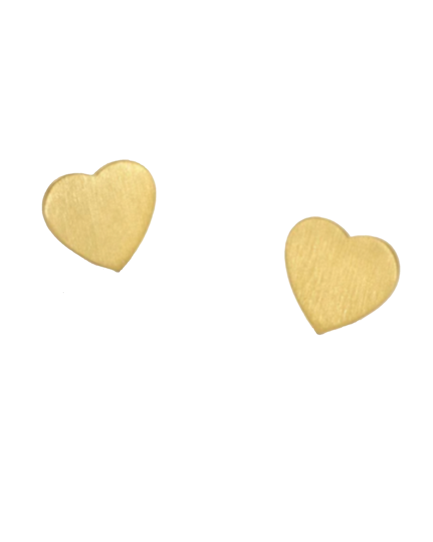 YELLOW GOLD MINI GOLD HEART STUDS