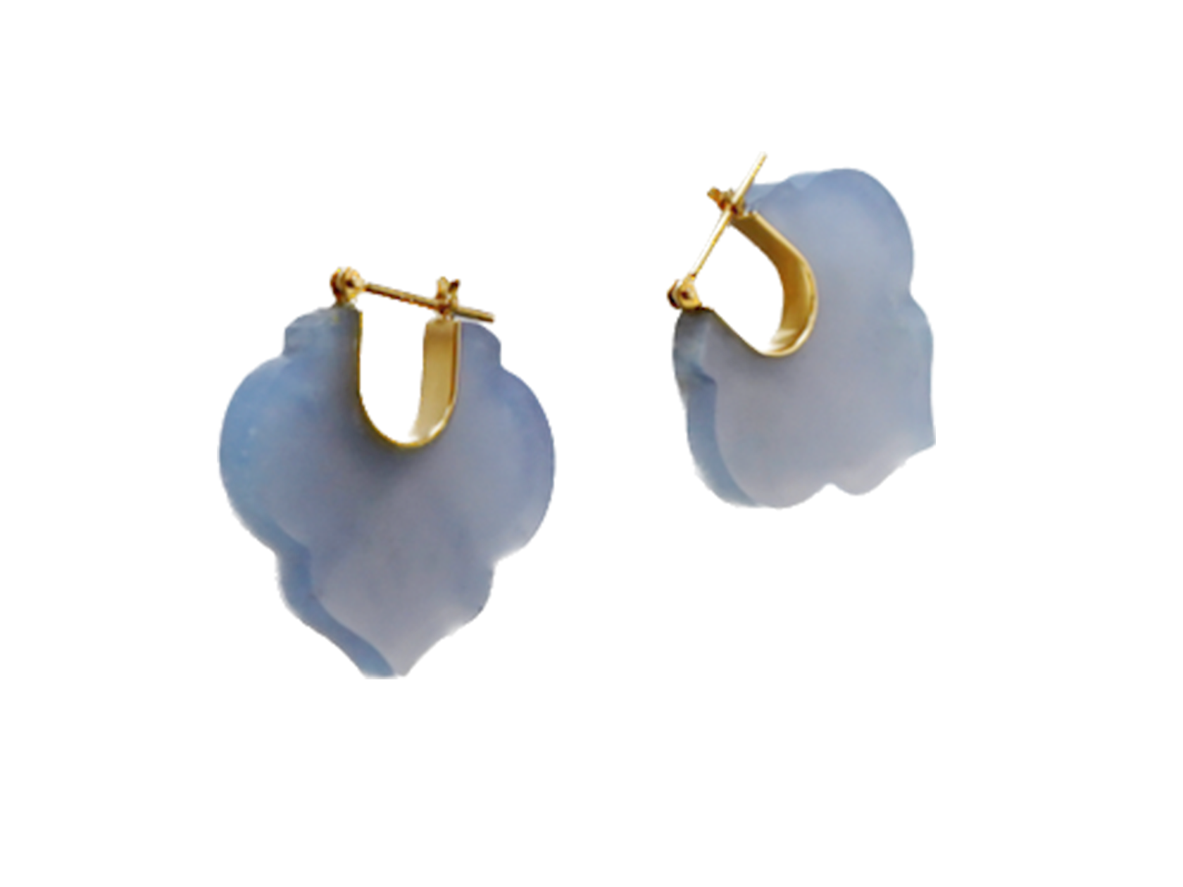 MOROCCAN BLUE CHALCEDONY EARRINGS