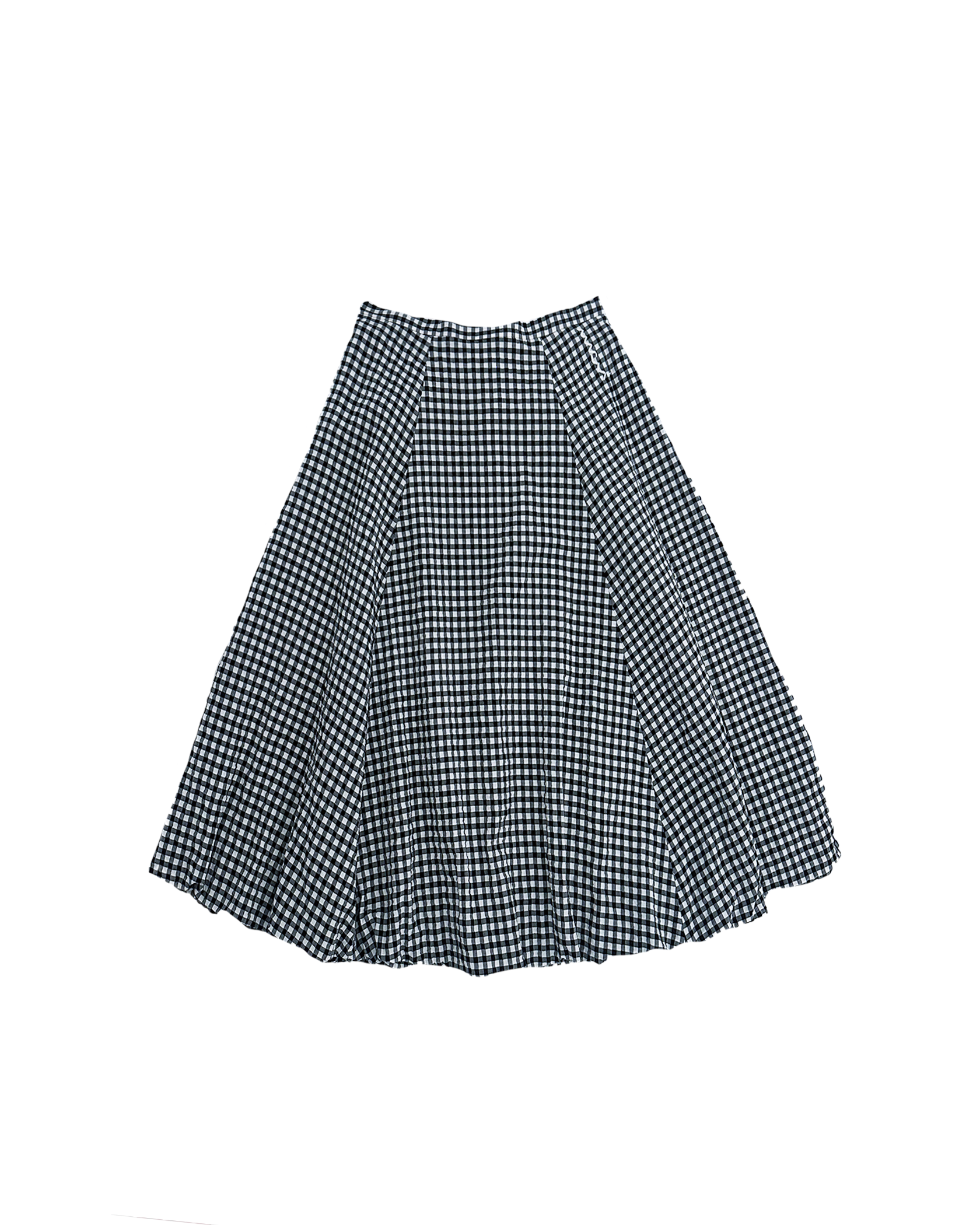 MARNI | MID RISE GINGHAM MIDI SKIRT