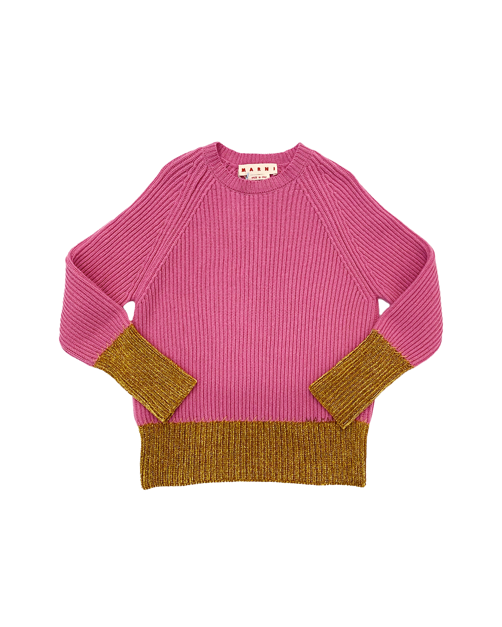 MARNI | LONG SLEEVE CREWNECK COLOR BLOCK KNIT