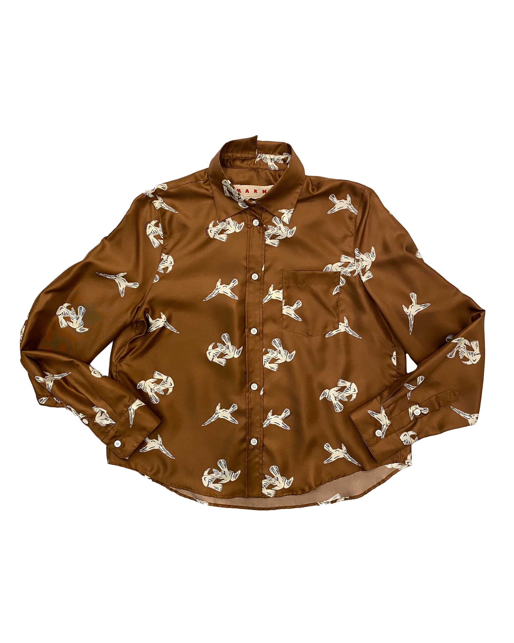 MARNI | SILK RAVEN PRINTED BLOUSE