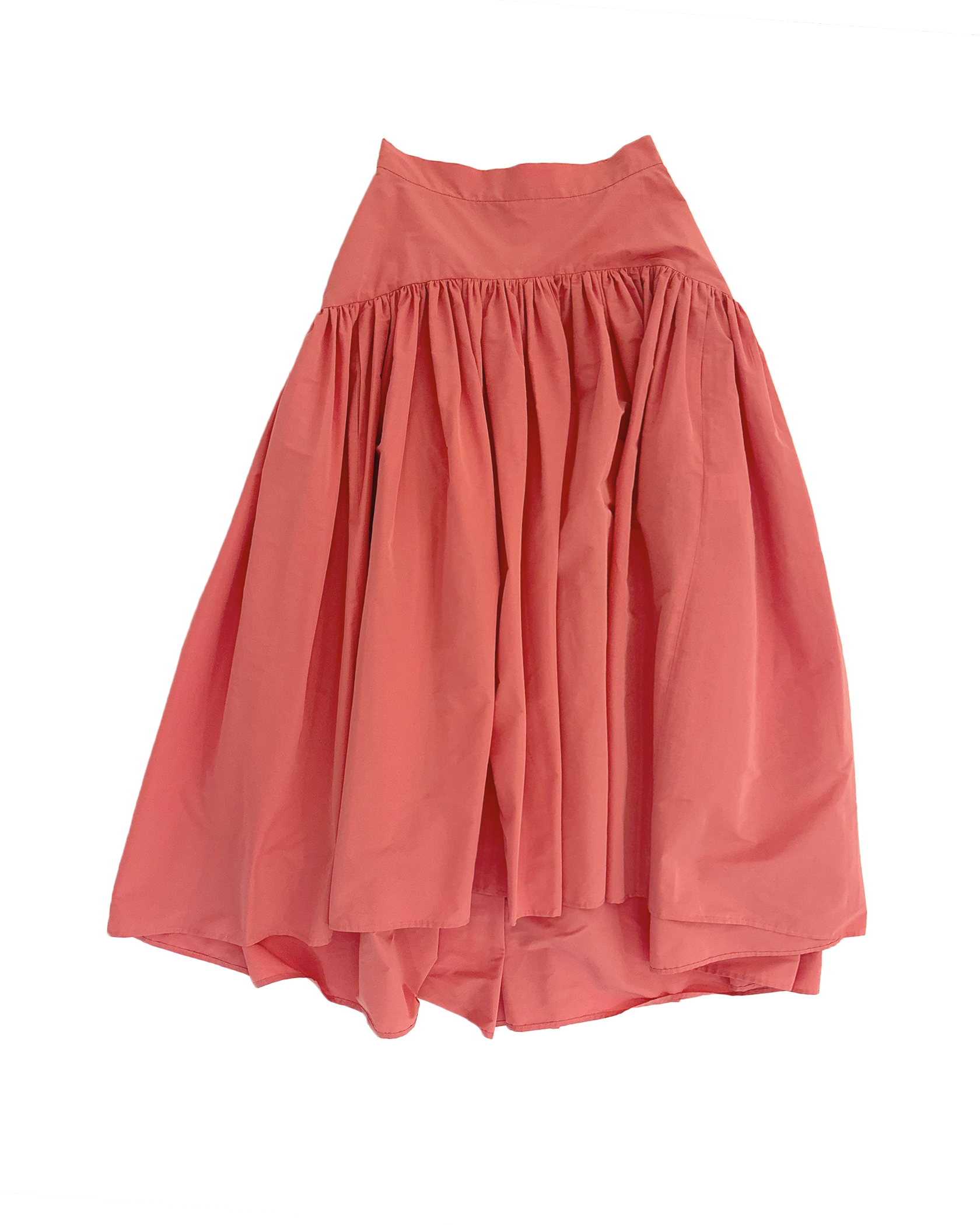 MARTIN GRANT | DROP WAIST GATHERED MIDI SKIRT