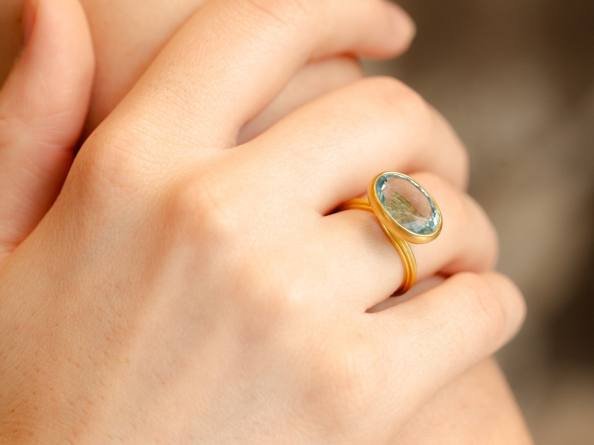 AQUAMARINE RING