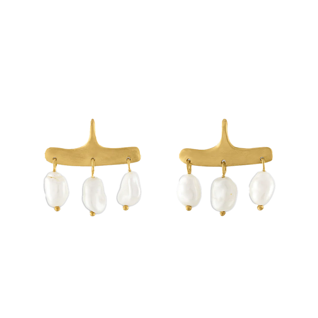 KESHI PEARL SYCA EARRINGS