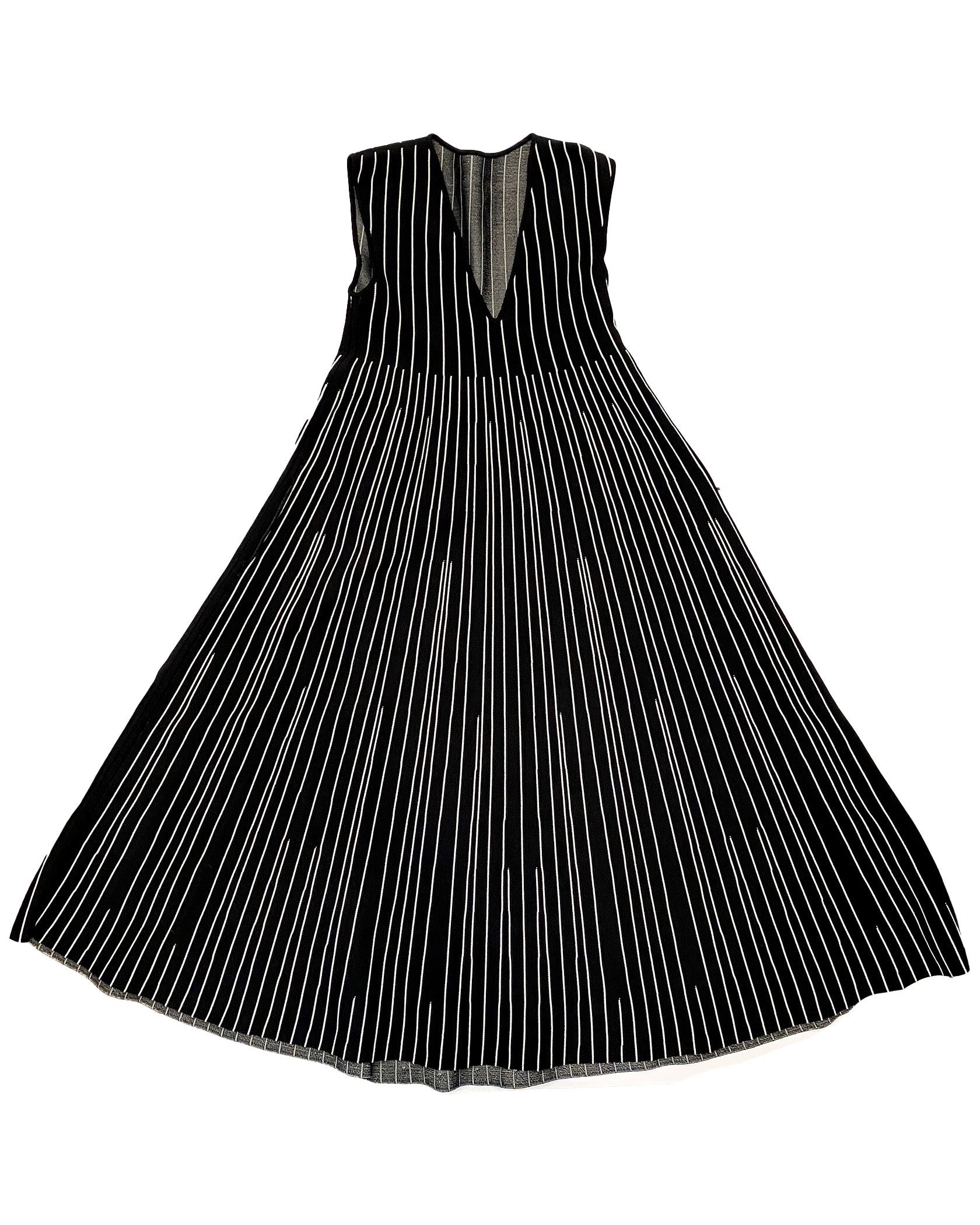 PEPA POMBO| V NECK STRIPED BLAS DRESS