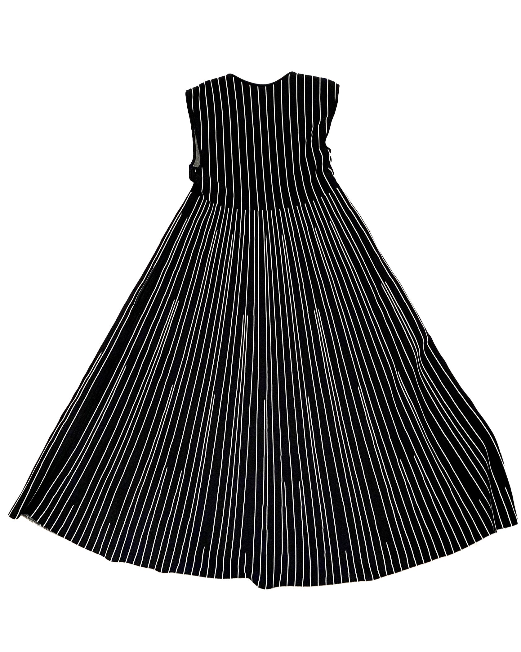 PEPA POMBO| V NECK STRIPED BLAS DRESS