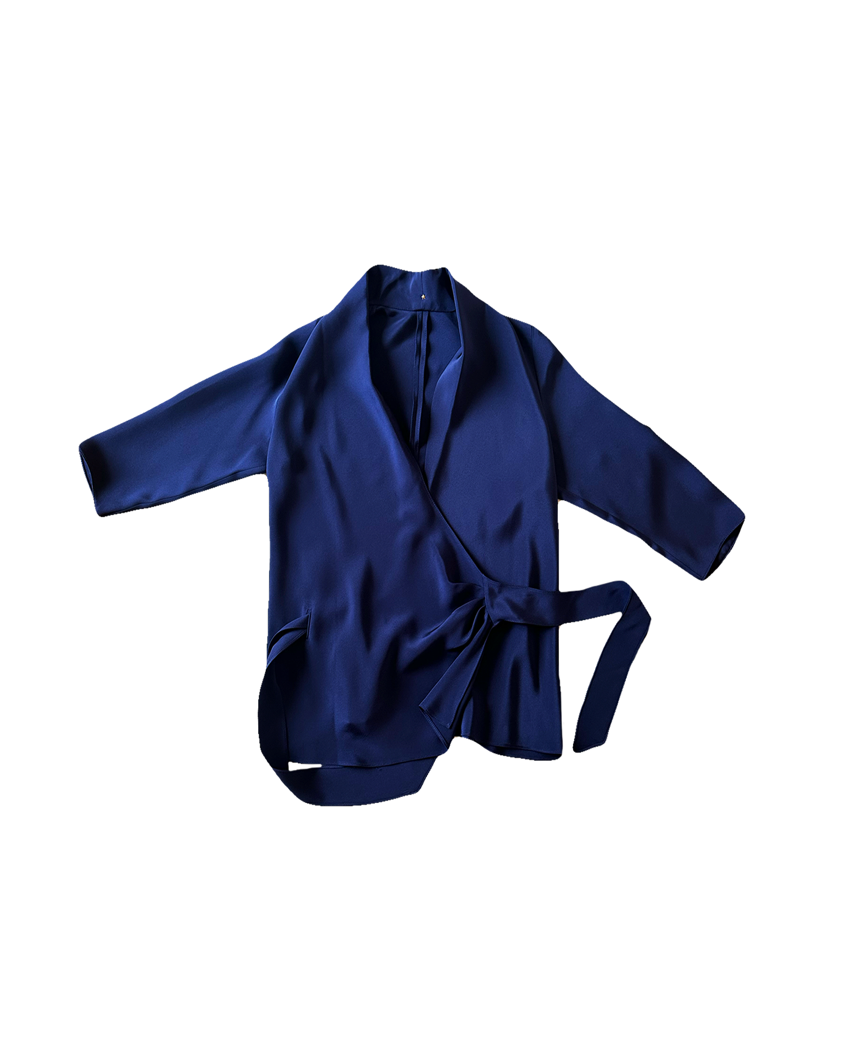 PETER COHEN | 3/4 SLEEVE WRAP TOP