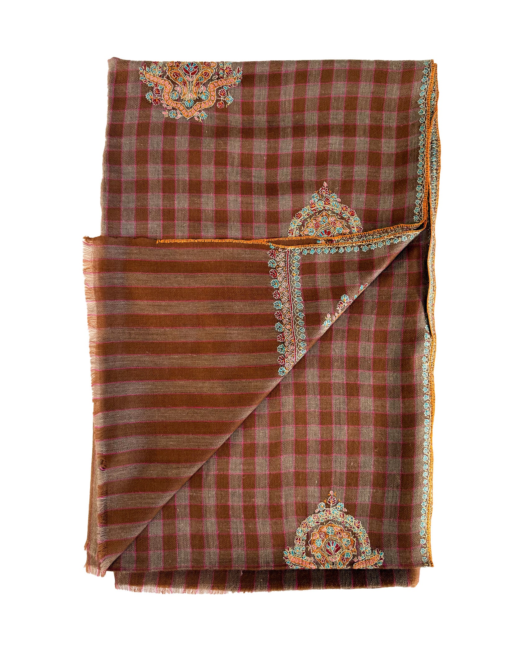 YASER | PLAID MOTIF SHAWL
